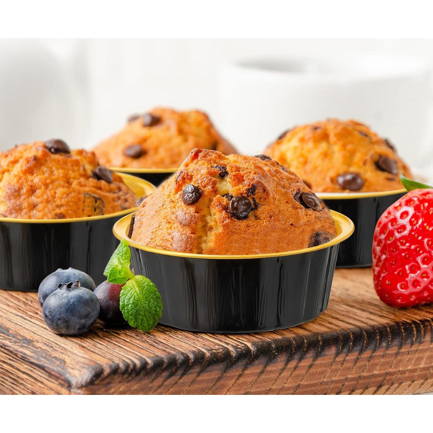 Paquete de 100 Ramekins Desechables Tessco 236.6g Aluminio