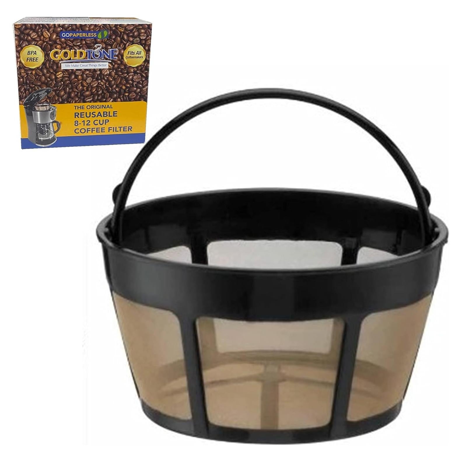 Filtro de café reutilizable GoldTone para 8-12 tazas Cuisinart