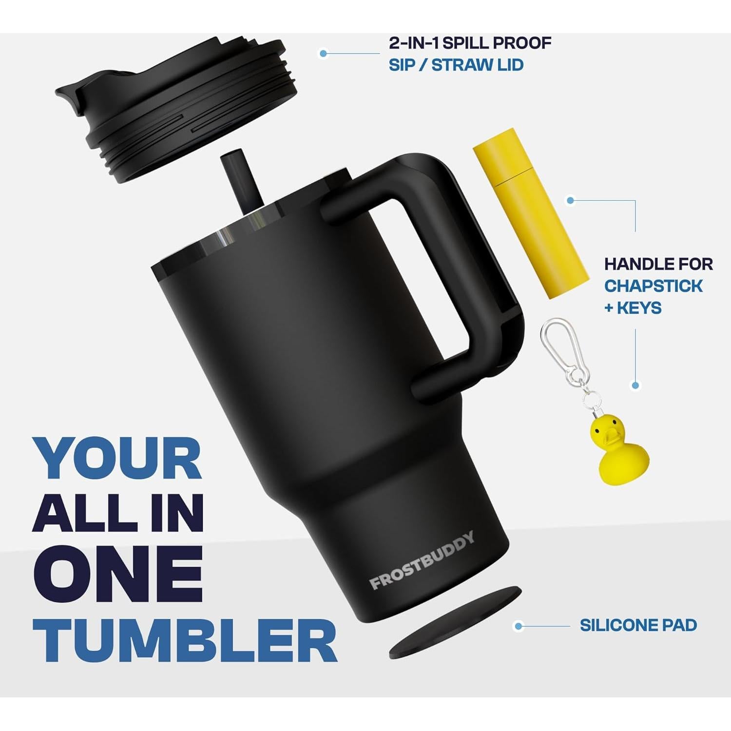 Taza Térmica Aislada Frost Buddy Thicc Buddy 16 oz Acero Inoxidable