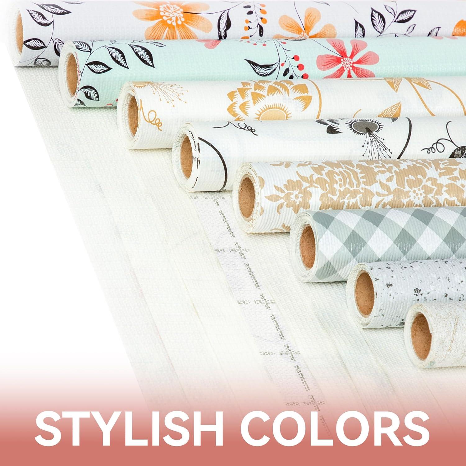 Forro de Estante RAY STAR 30x300 cm Floral Antideslizante