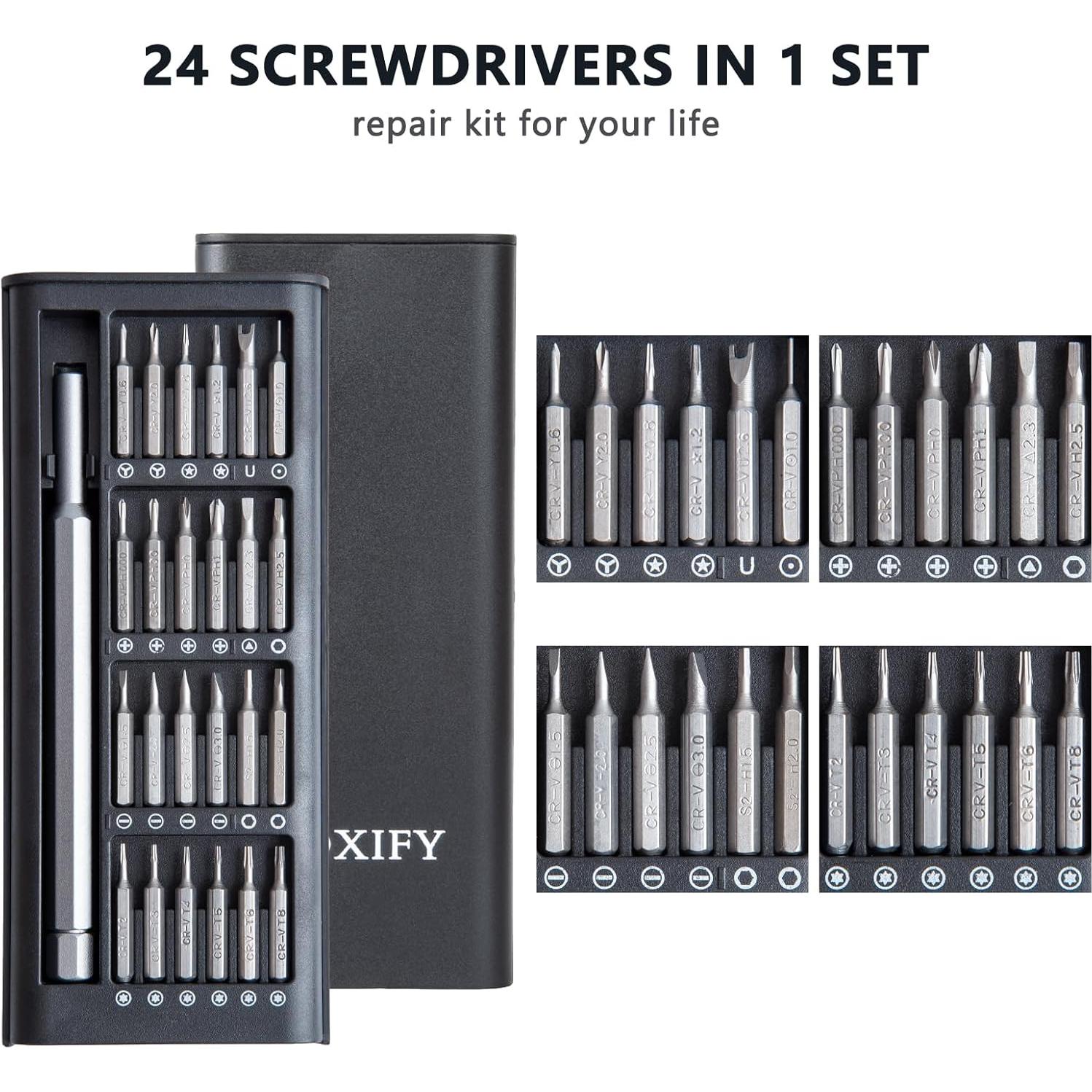 Juego de destornilladores BOXIFY 24 en 1 magnético