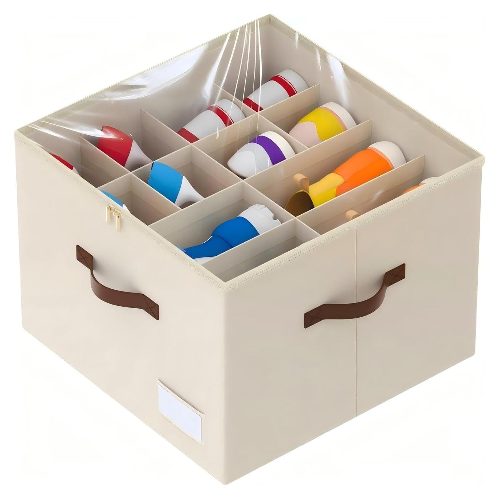 Organizador de Zapatos LIKMYPICK Beige Plegable 16 Pares