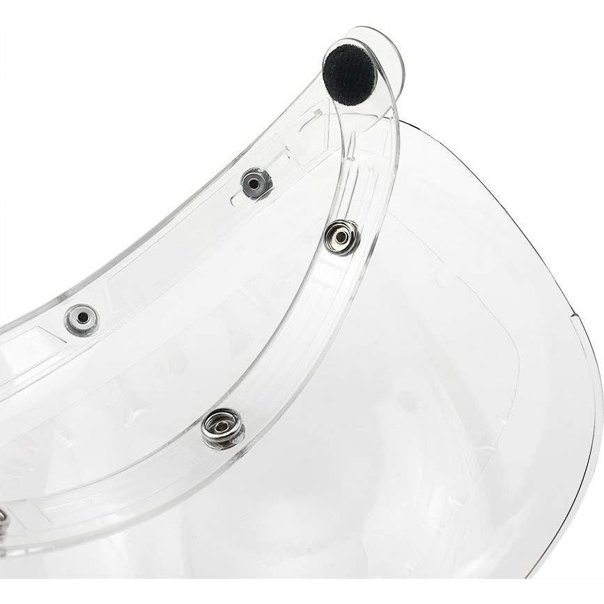 Visera Universal WANCAR para Casco Abierto 3 Clips Transparente