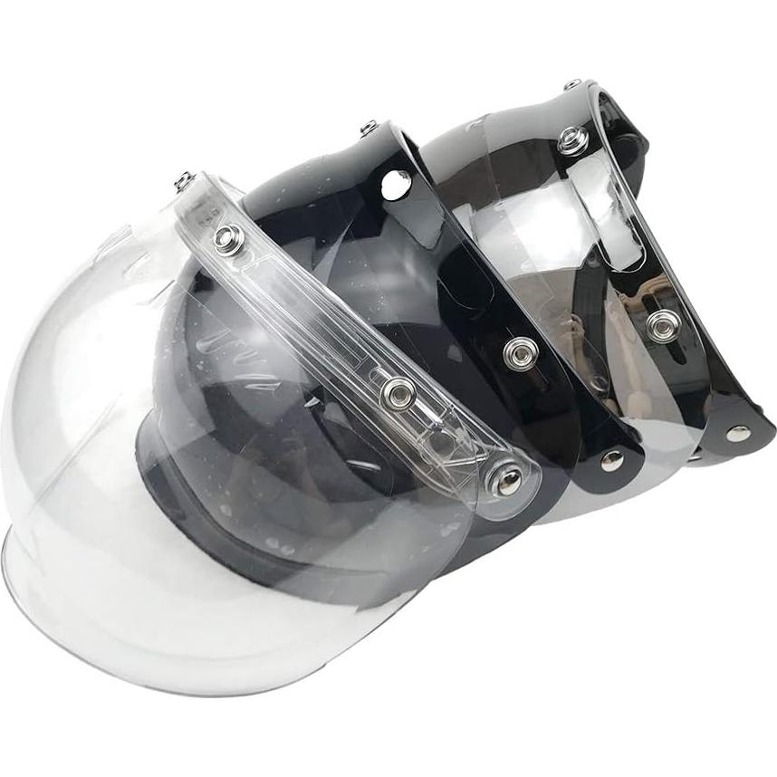 Visera Universal WANCAR para Casco Abierto 3 Clips Transparente