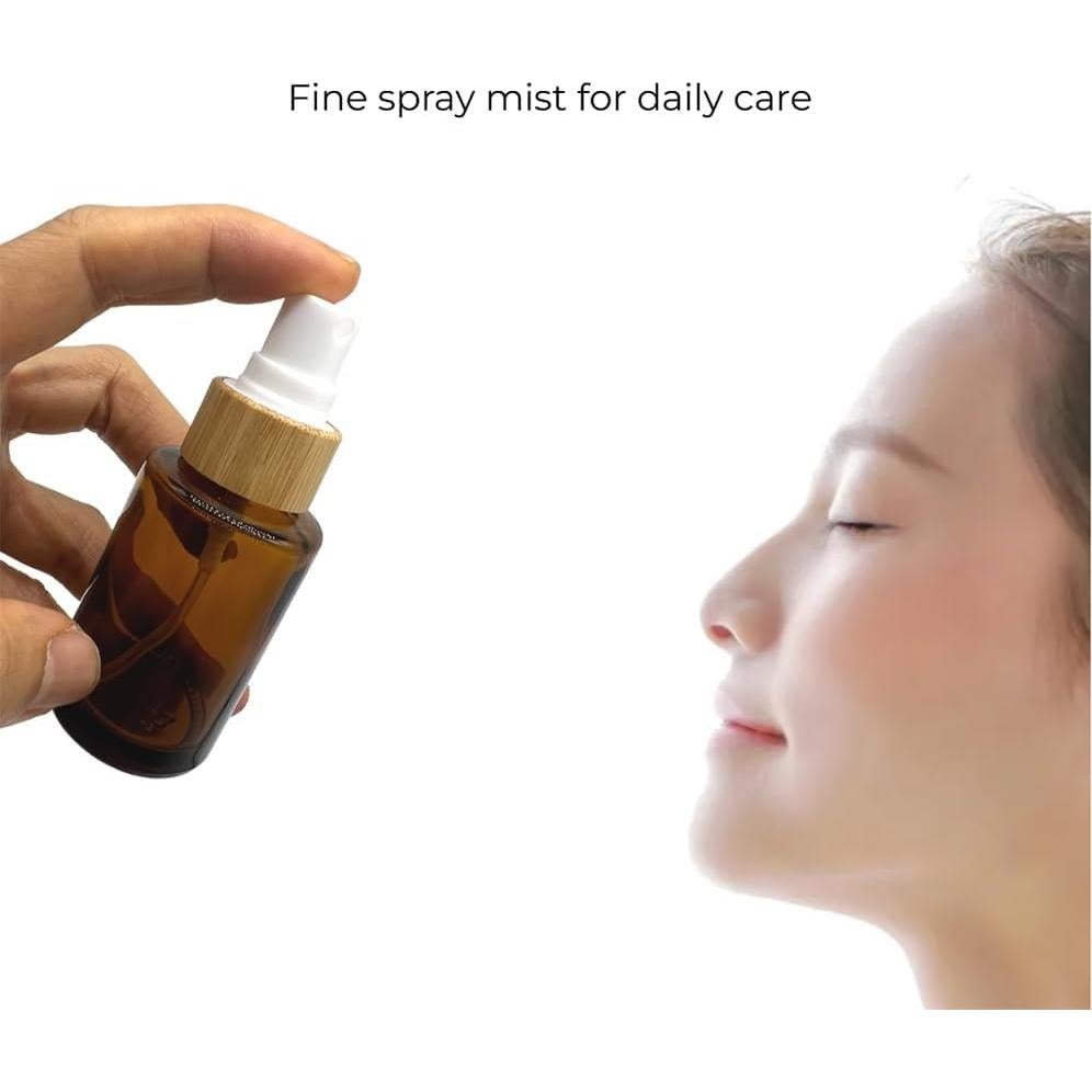 Botellas de Spray de Vidrio BEECO GIF2U 30ml 4 Pack Marrón Claro