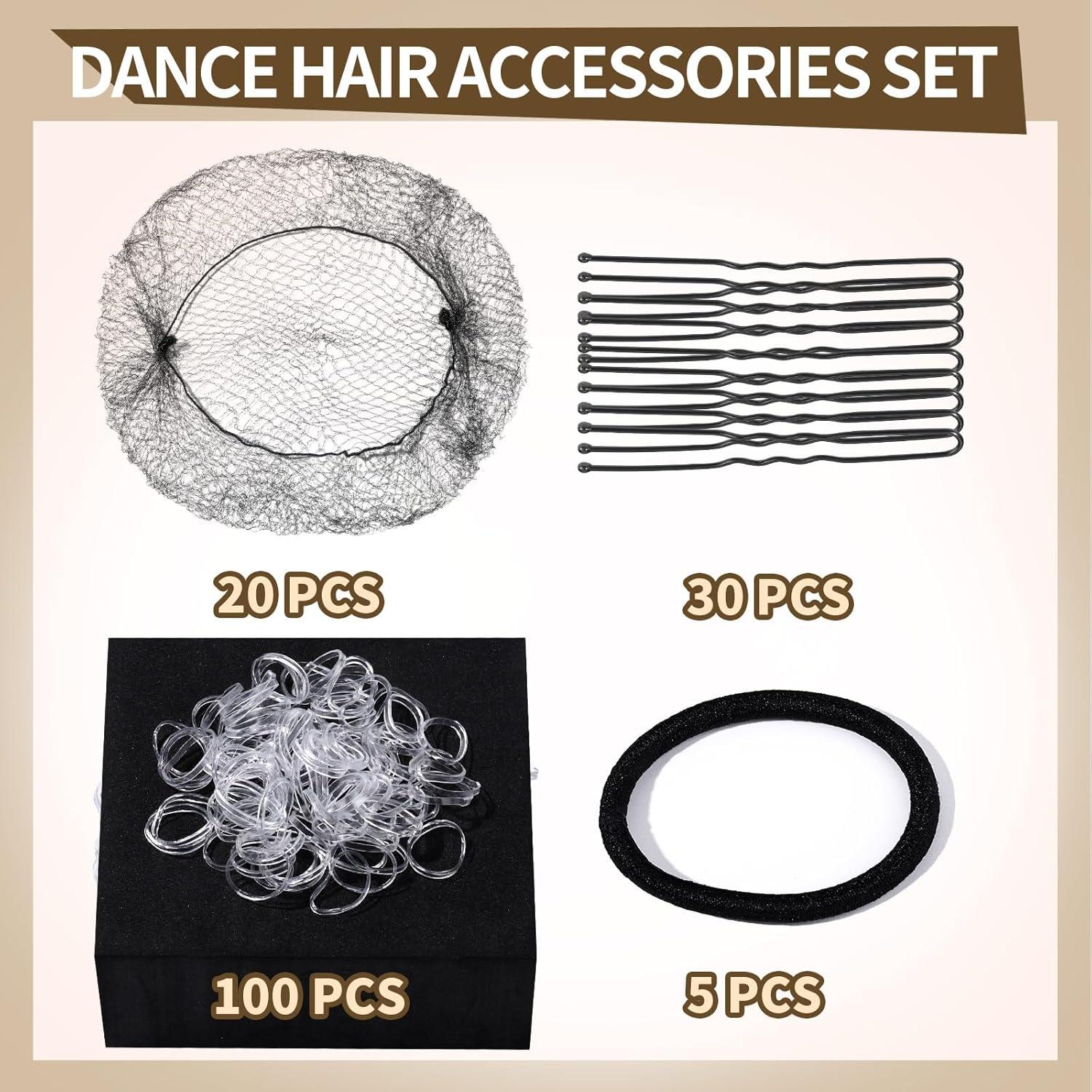 Kit de Accesorios para Cabello de Danza YGDZ - Negro