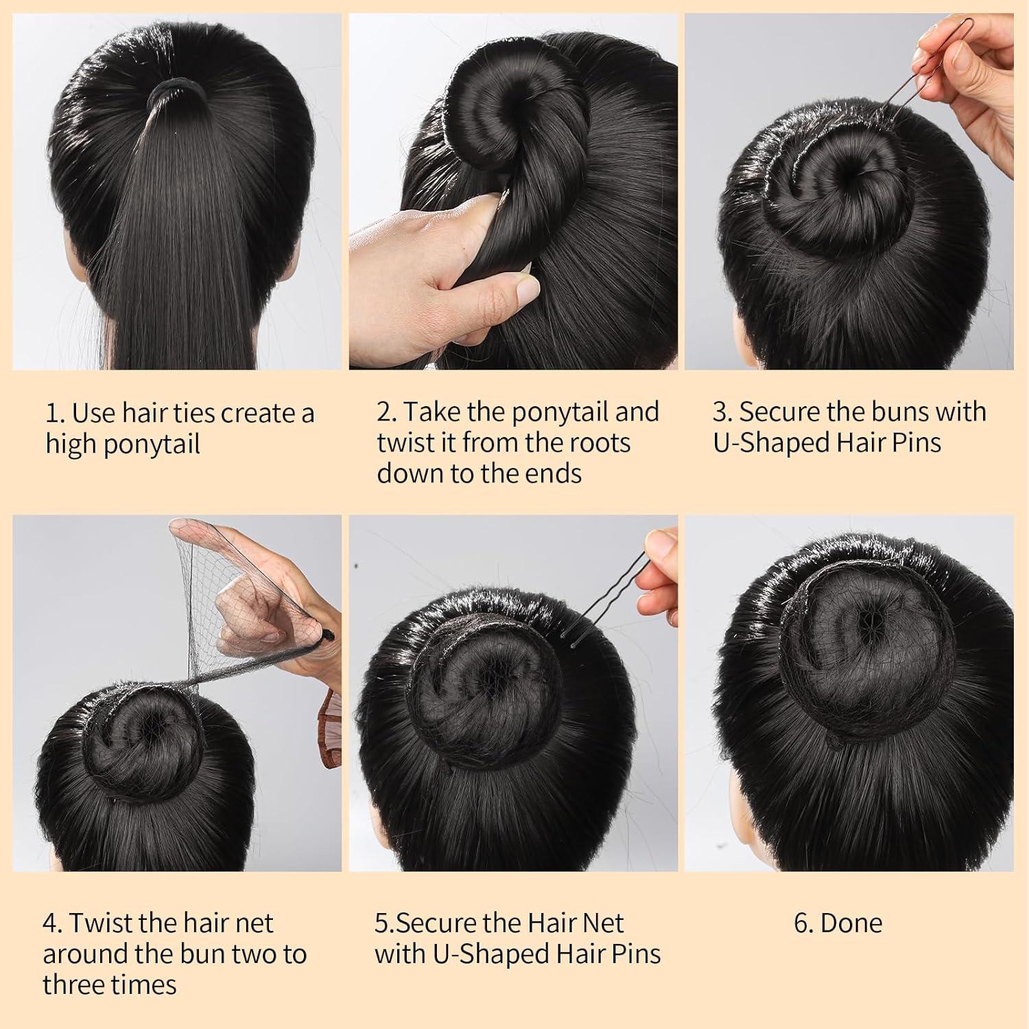 Kit de Accesorios para Cabello de Danza YGDZ - Negro