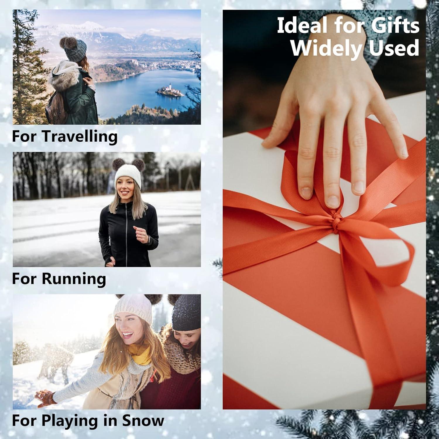 Conjunto de gorro, bufanda y guantes táctiles mujer beige