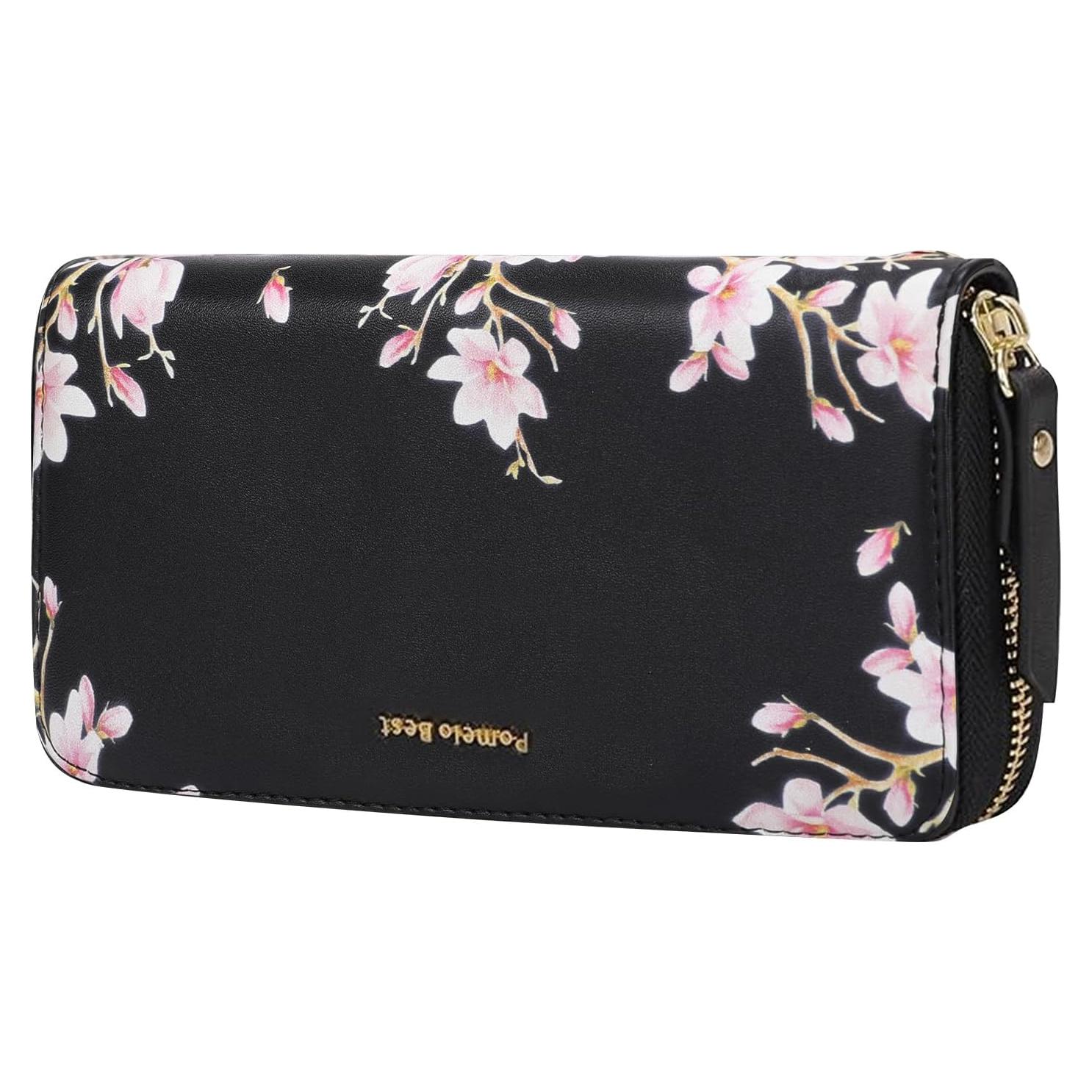 Cartera Pomelo Mejor para Mujeres con Bloqueo RFID - Negro