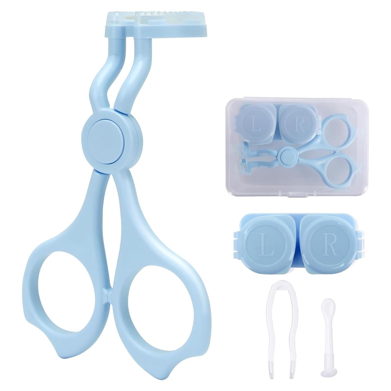 Herramienta para Aplicar Lentes de Contacto Genérica Azul - Fácil y Higiénica