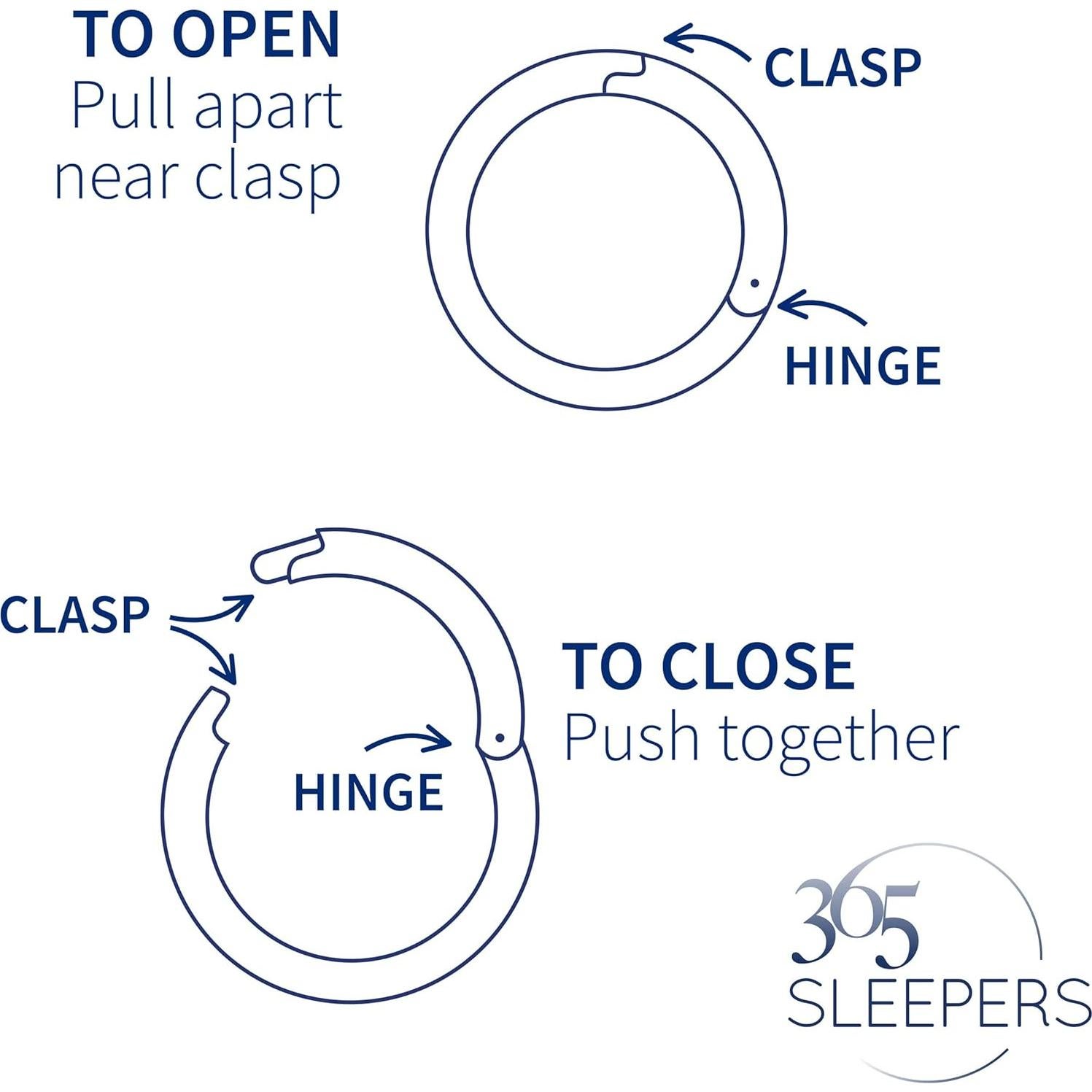 Anillo Nasal Hipoalergénico 365 Sleepers 2G 16mm Negro Acero 316L