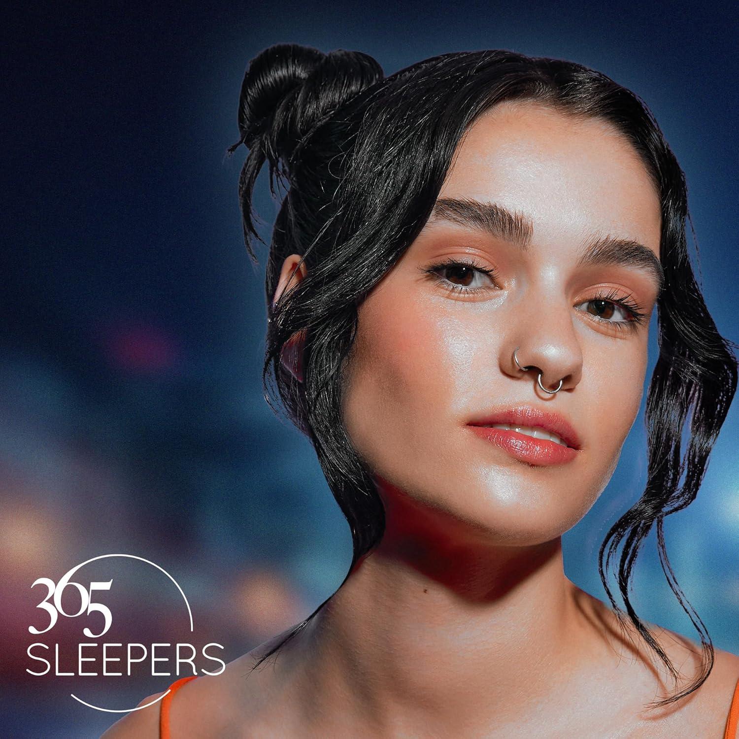 Anillo Nasal Hipoalergénico 365 Sleepers 2G 16mm Negro Acero 316L