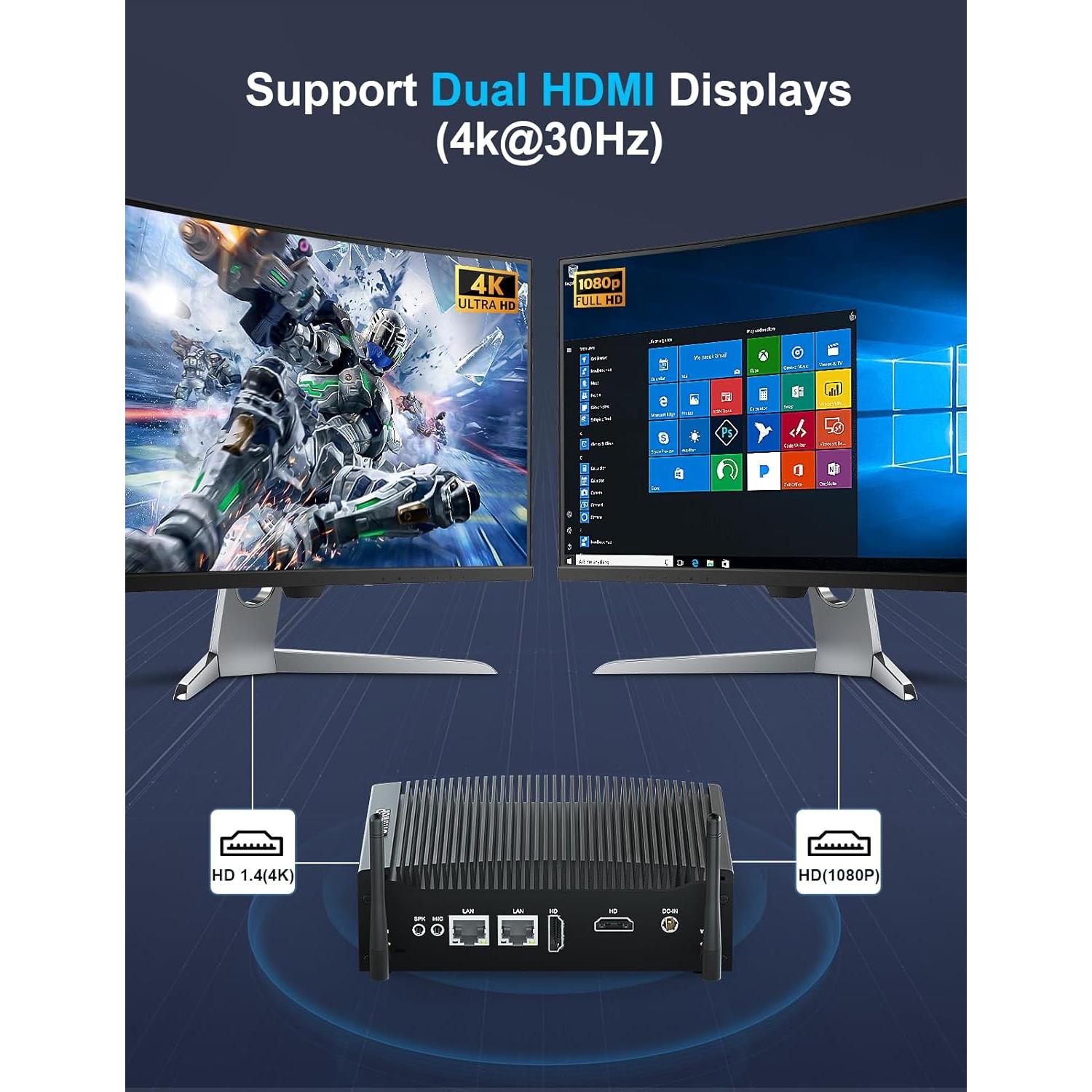 Mini PC Industrial Baieyu Core i5-8260U 16GB RAM 512GB SSD