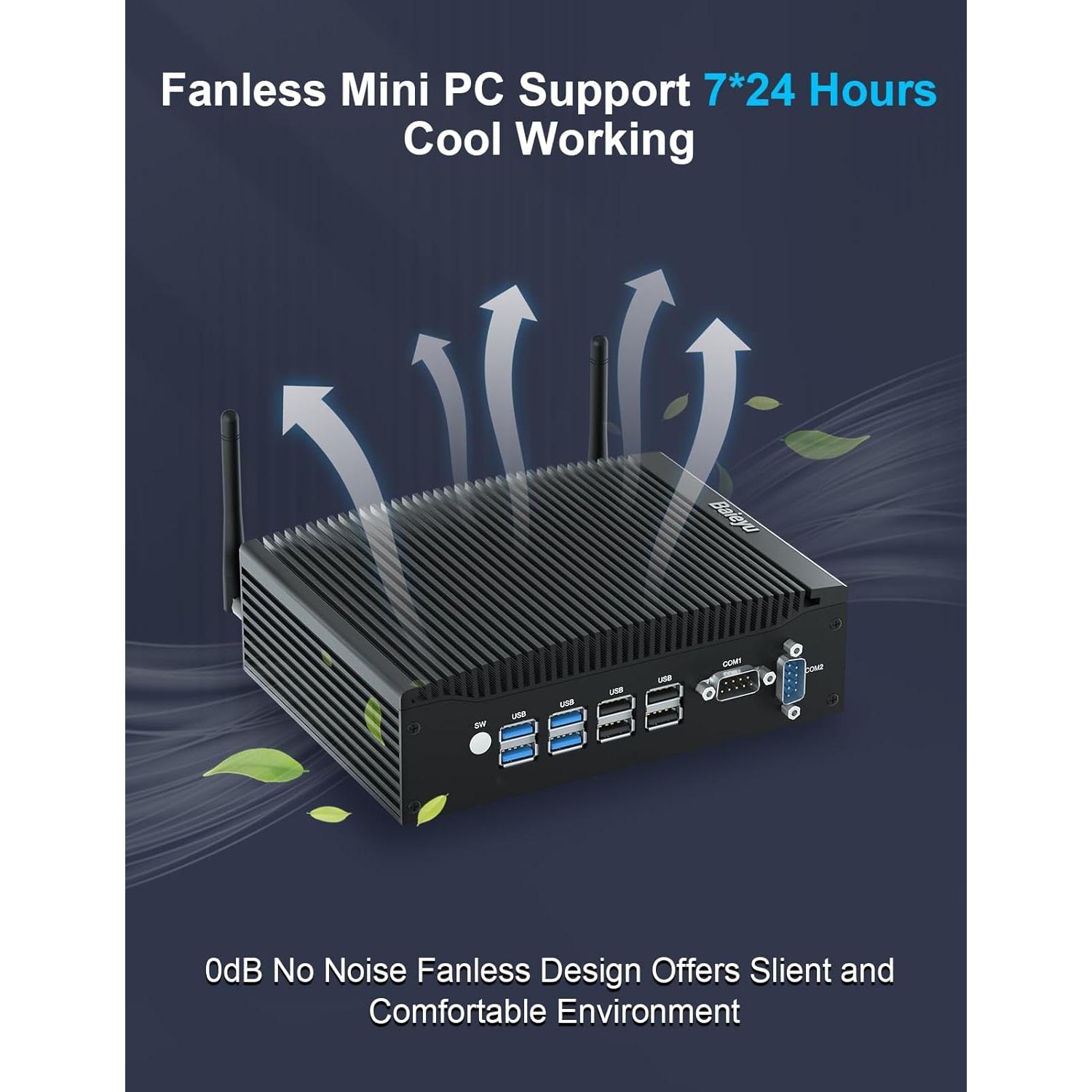 Mini PC Industrial Baieyu Core i5-8260U 16GB RAM 512GB SSD