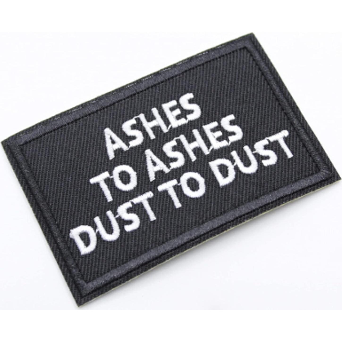 Parche Bordado U-Sky Cenizas a Cenizas 8x5 cm - Paquete de 3