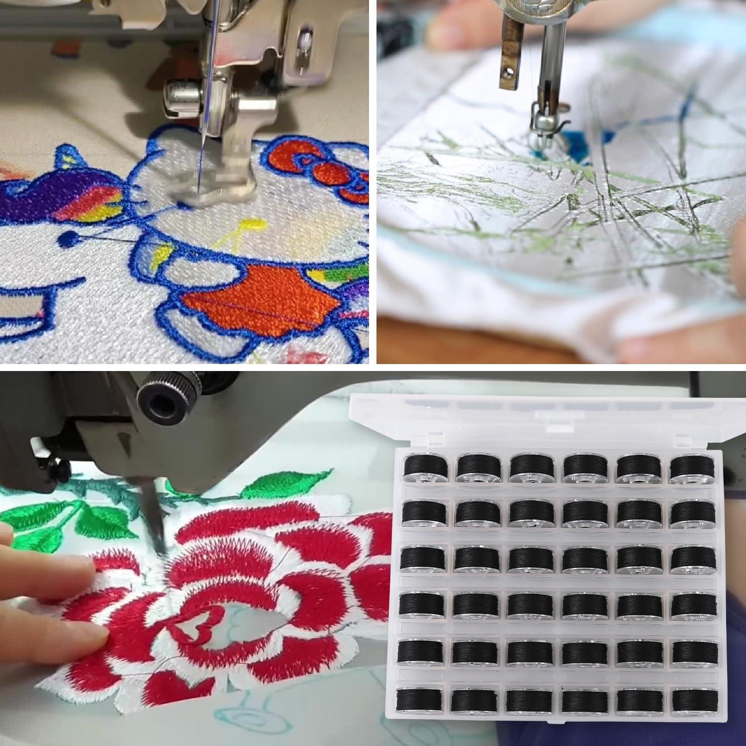 36 Bobinas y Hilos de Coser DGTANGYIN con Caja - Negro