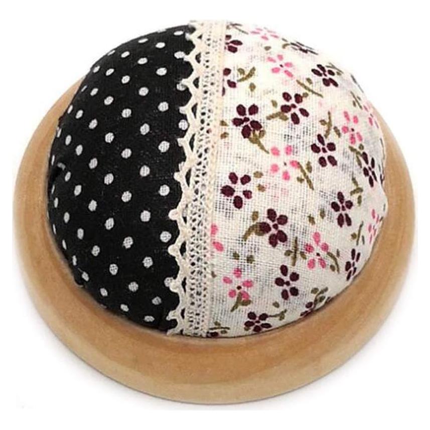 Almohadilla Redonda para Alfileres GAMESPFF con Base de Madera 7.1cm