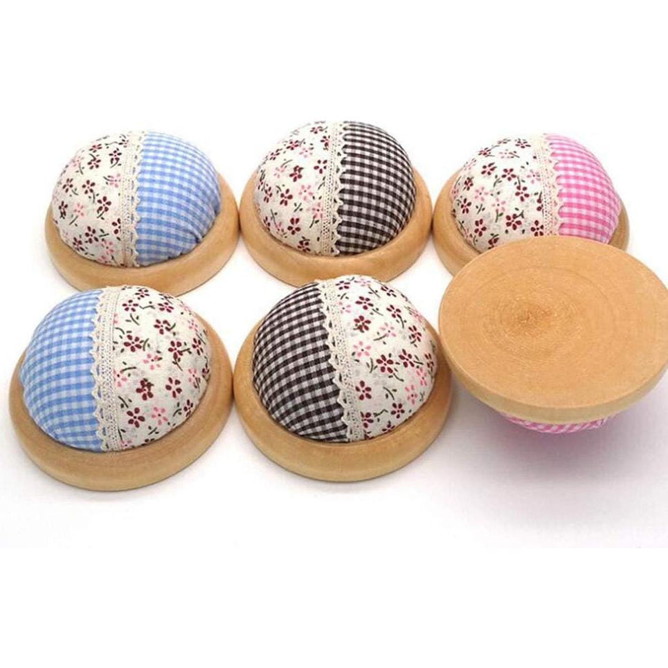 Almohadilla Redonda para Alfileres GAMESPFF con Base de Madera 7.1cm