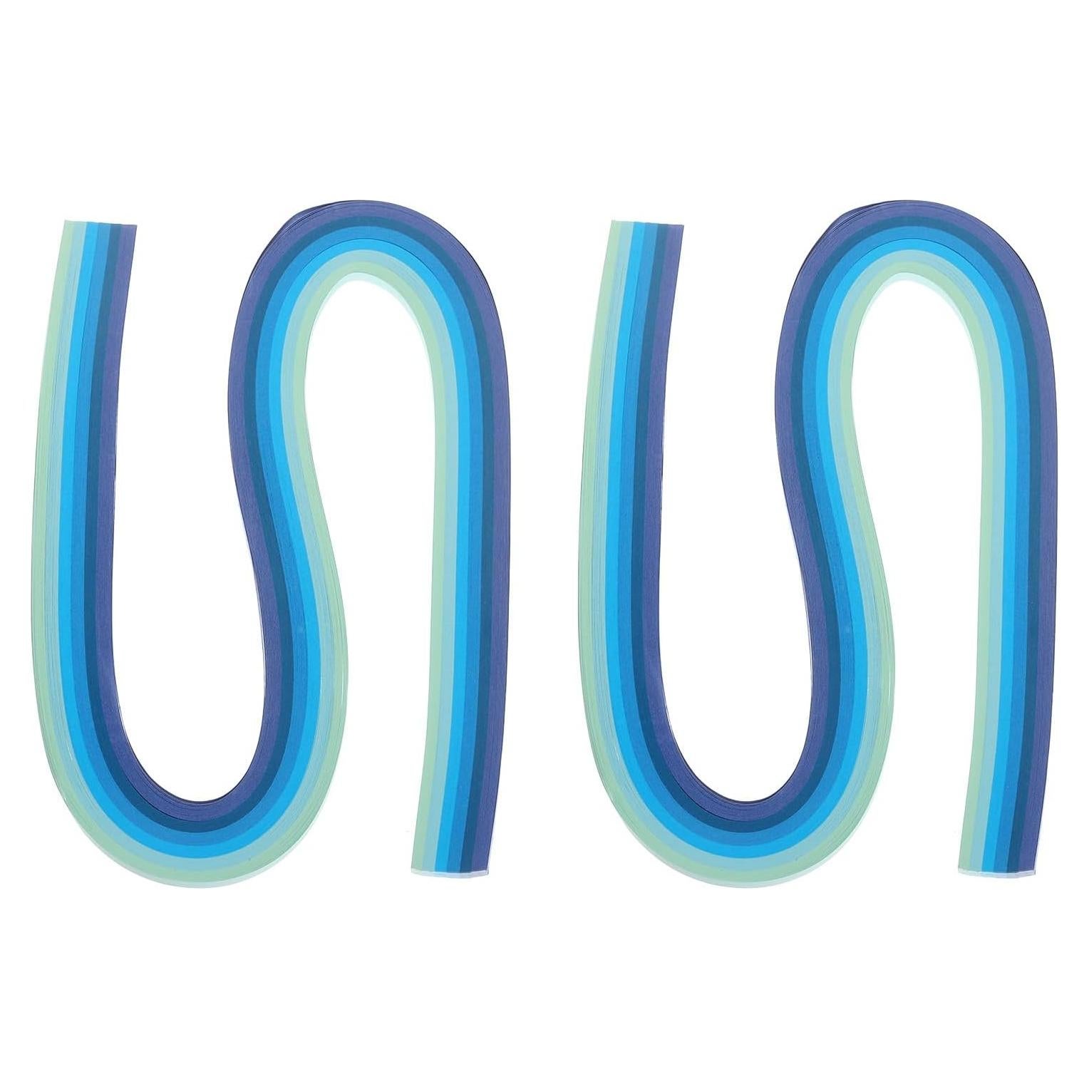 Tiras de Quilling PATIKIL 240pcs Papel 5mm Azul 53cm DIY