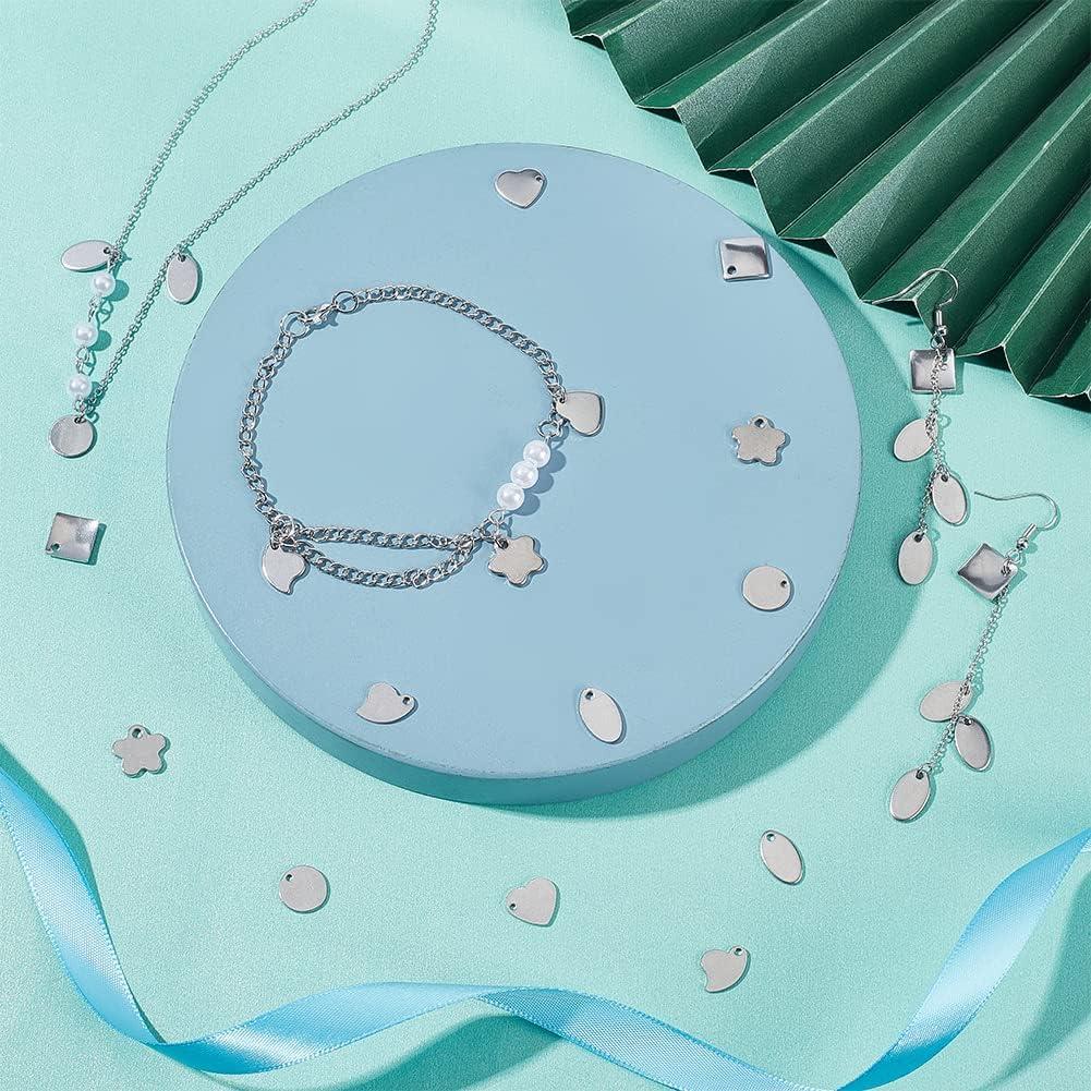 Etiquetas Planas en Blanco PH PandaHall 120 Pcs Acero Inoxidable