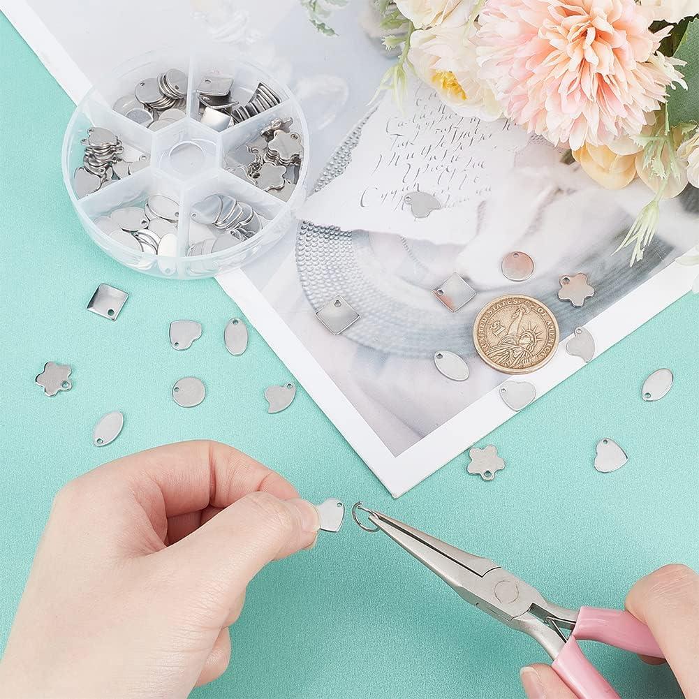 Etiquetas Planas en Blanco PH PandaHall 120 Pcs Acero Inoxidable