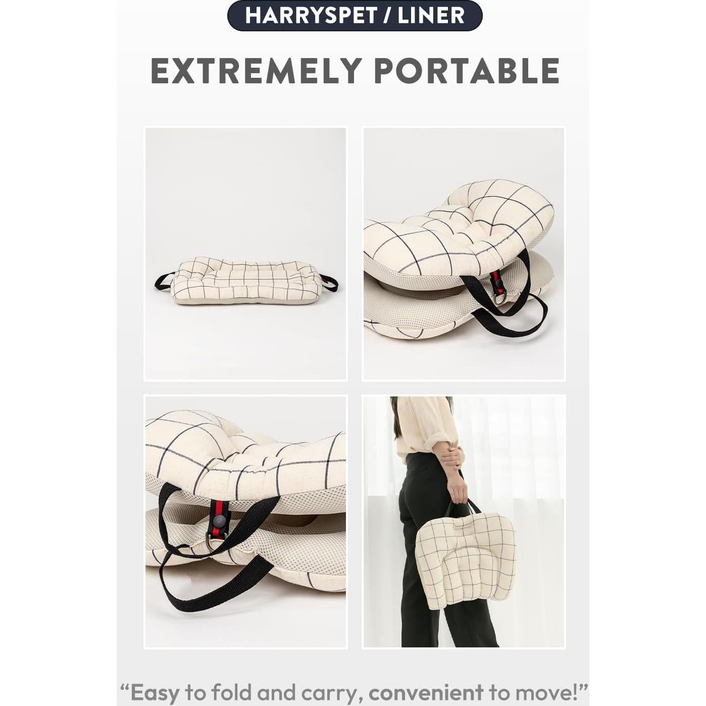 Alfombrilla para Carro de Perros Harryspet XS Nogal Beige