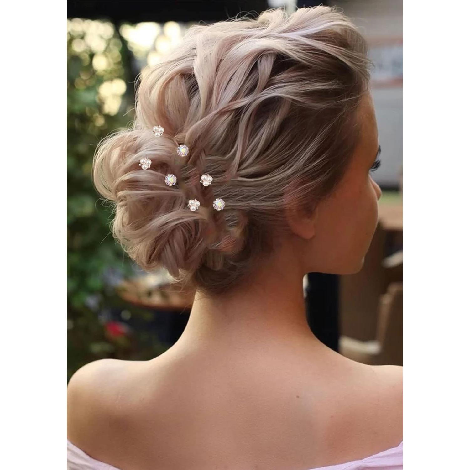 Juego de Horquillas para Novias AUNEAL - 12 Piezas Vintage