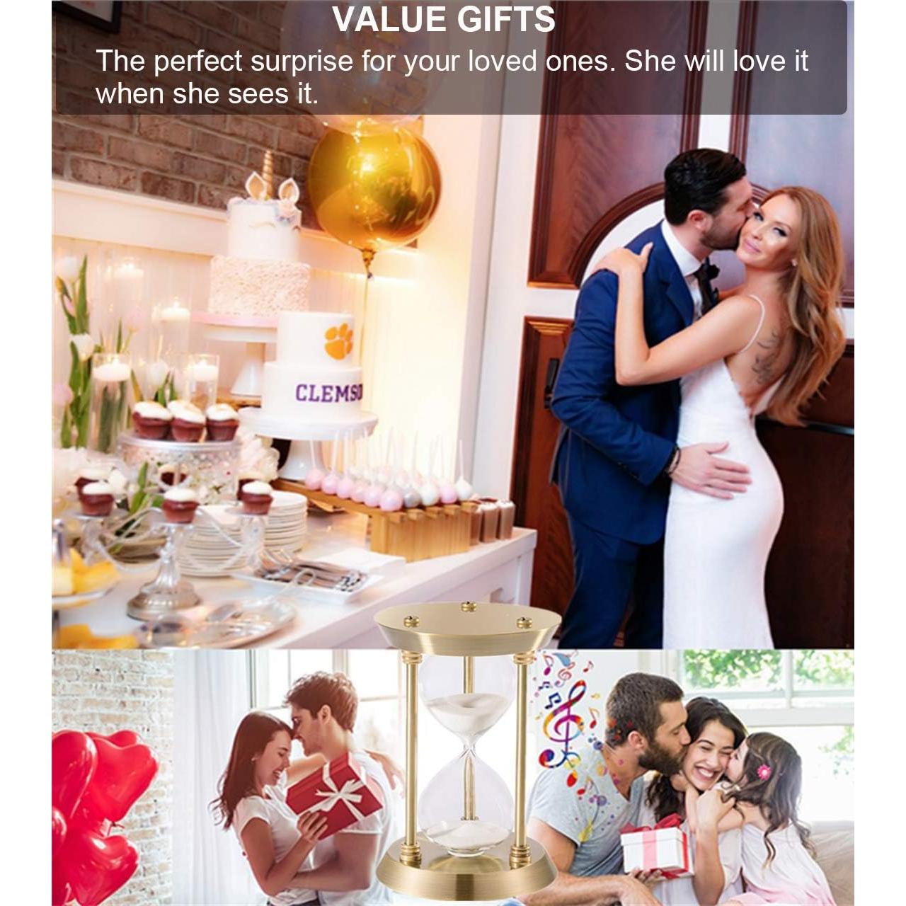 Reloj de Arena Vintage SuLiao 5 Minutos Bronce Decorativo