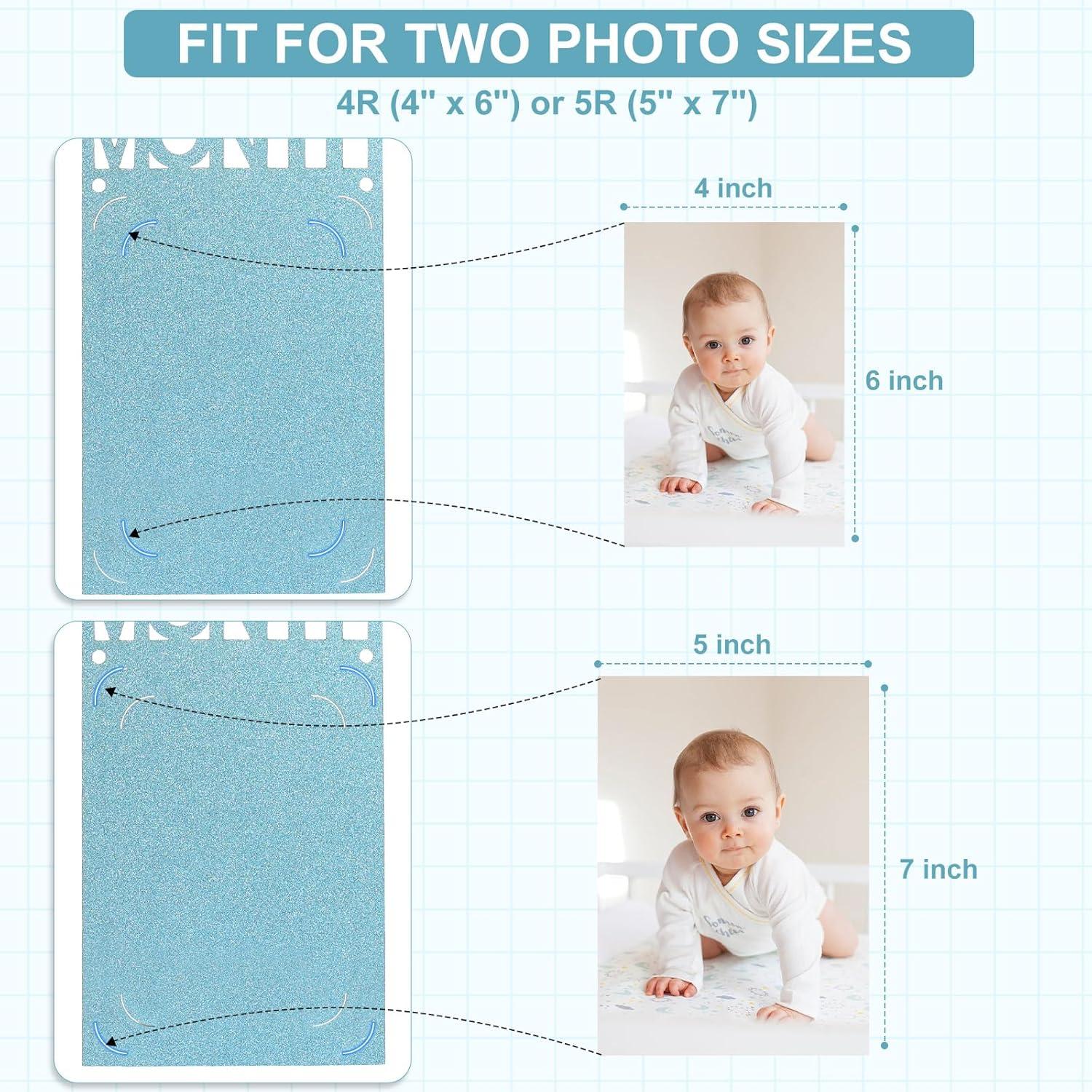 Banner de Foto Primer Cumpleaños Crosize Azul 10x15 cm