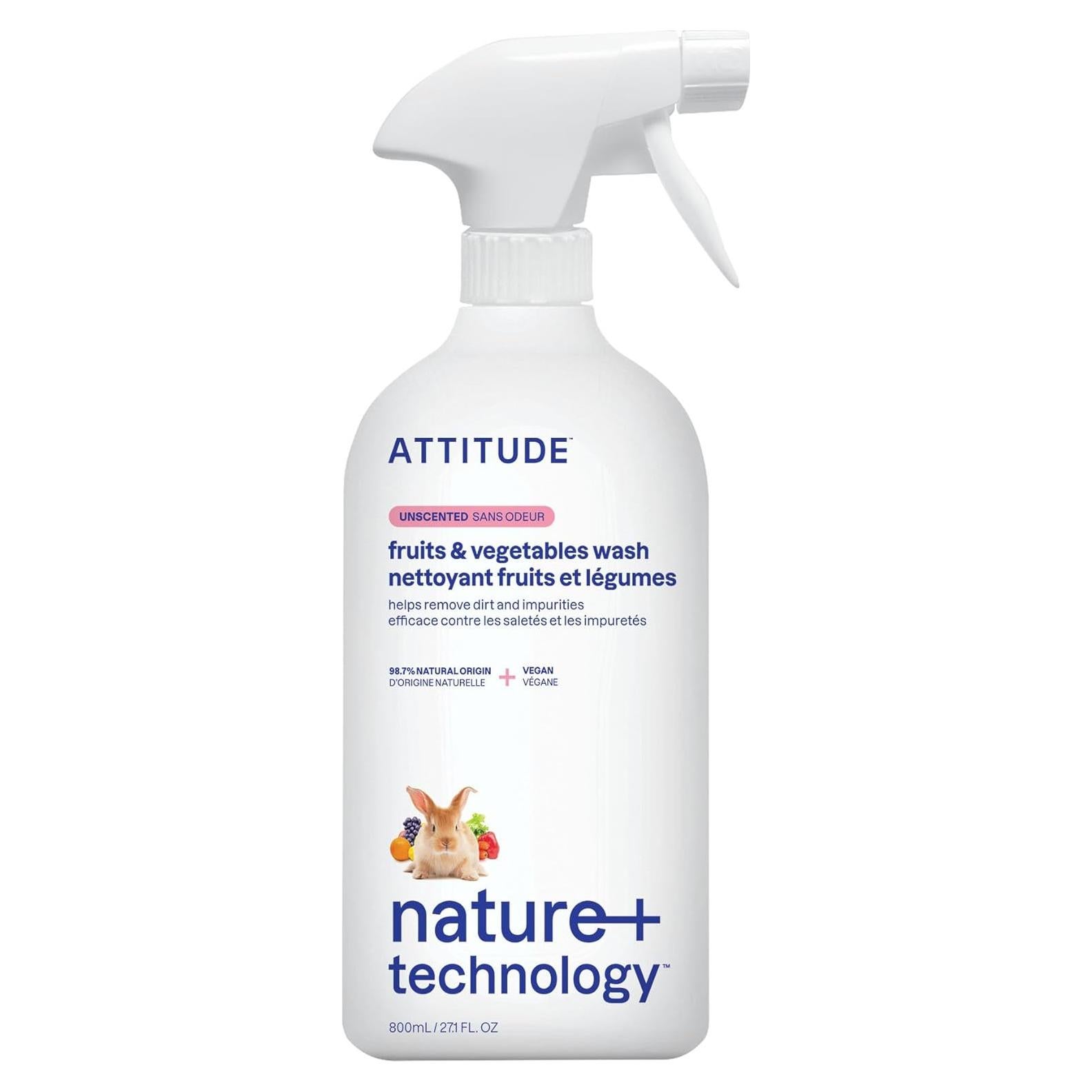 Limpiador de Frutas y Verduras ATTITUDE 800 ml Vegano