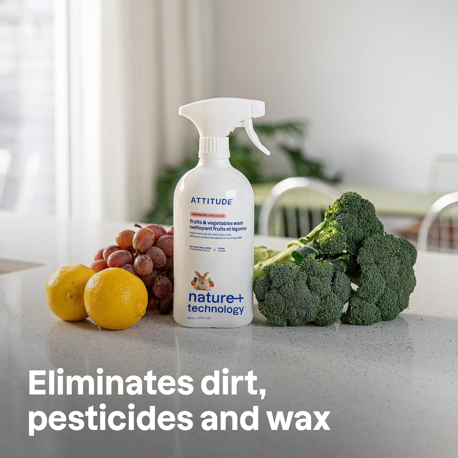 Limpiador de Frutas y Verduras ATTITUDE 800 ml Vegano