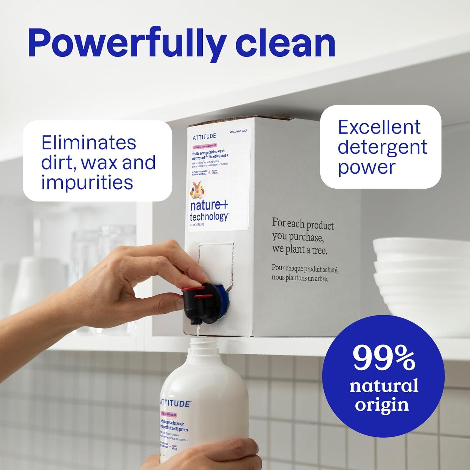 Limpiador de Frutas y Verduras ATTITUDE 800 ml Vegano