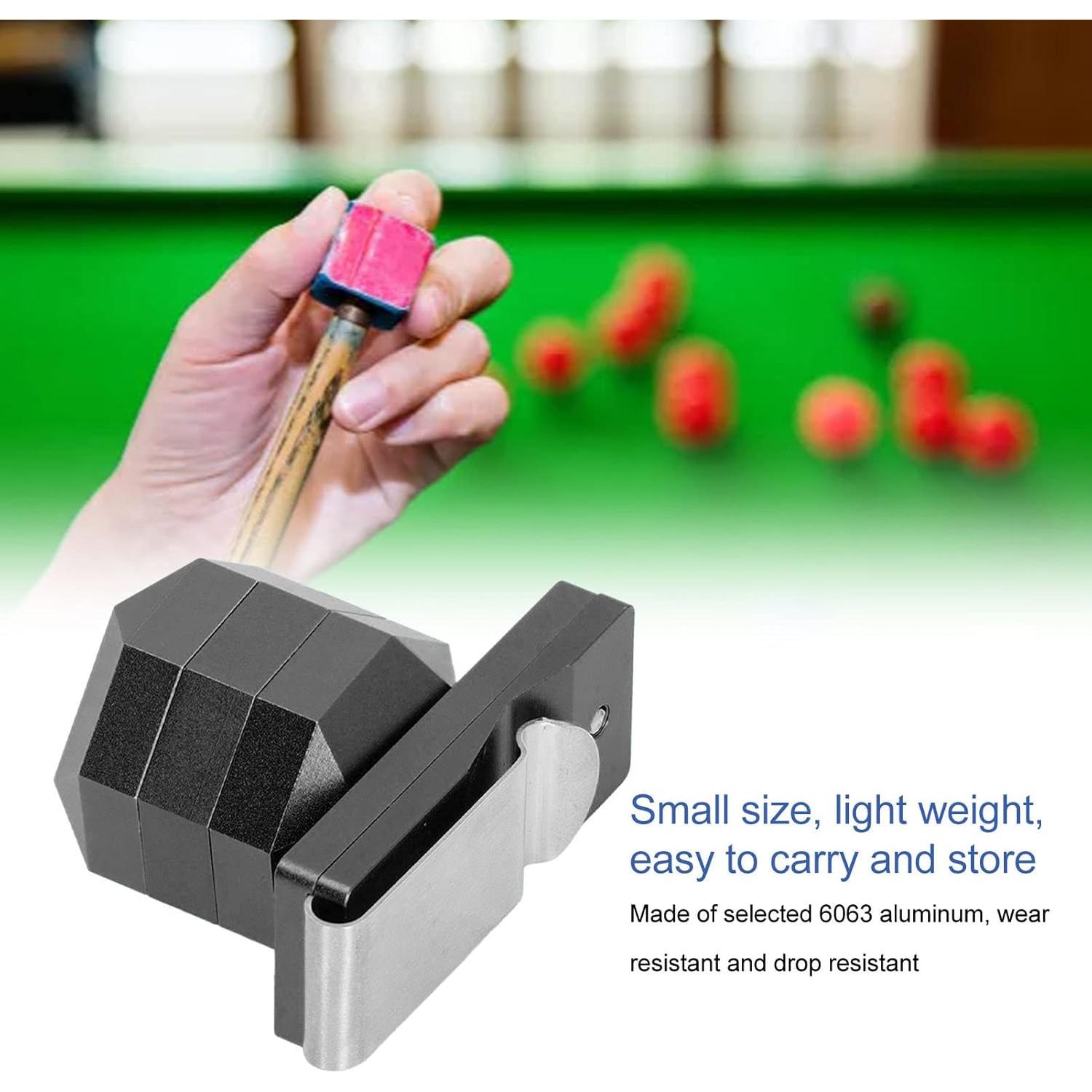 Soporte de Tiza de Billar Asixxsix Aluminio Magnético Portátil