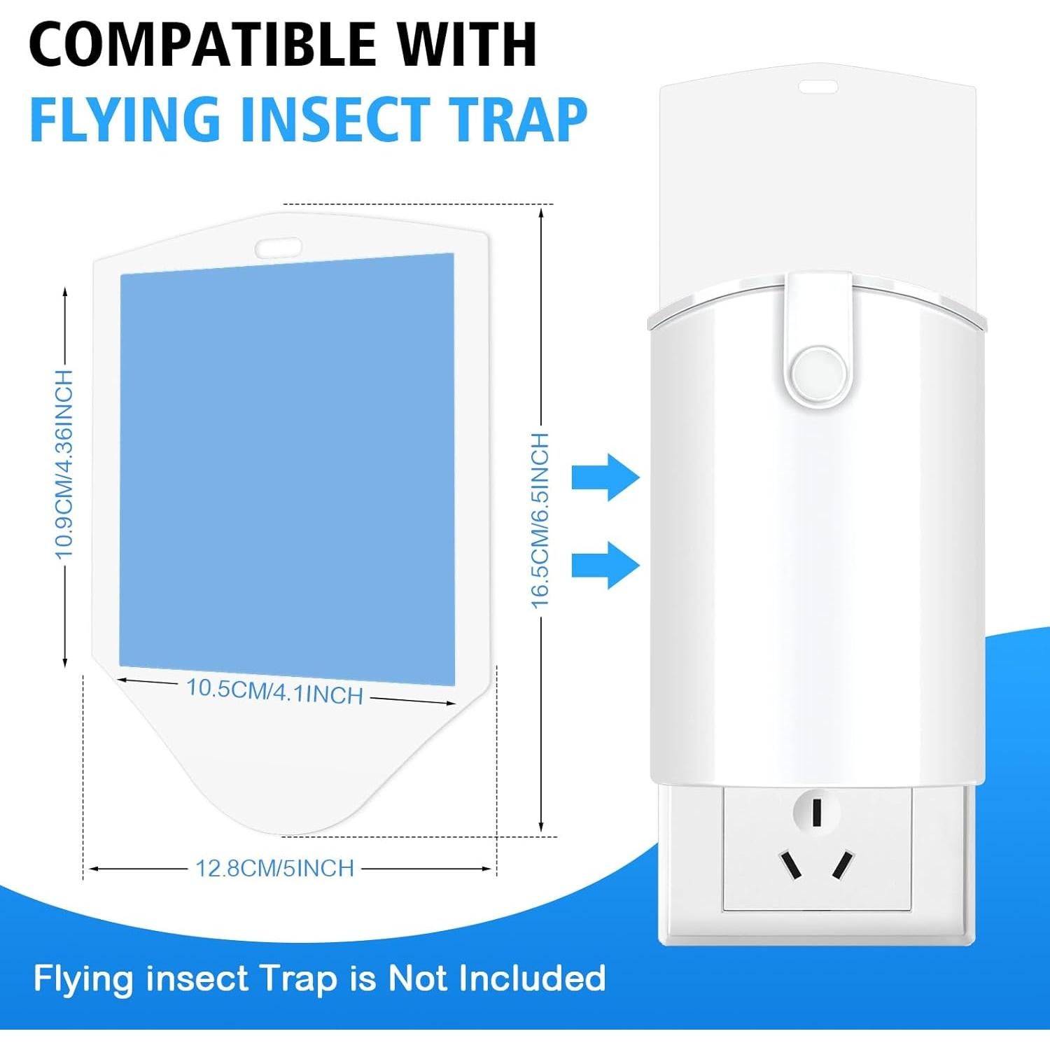 Recargas Trampa Insectos Voladores Qualirey 15 Piezas Azul