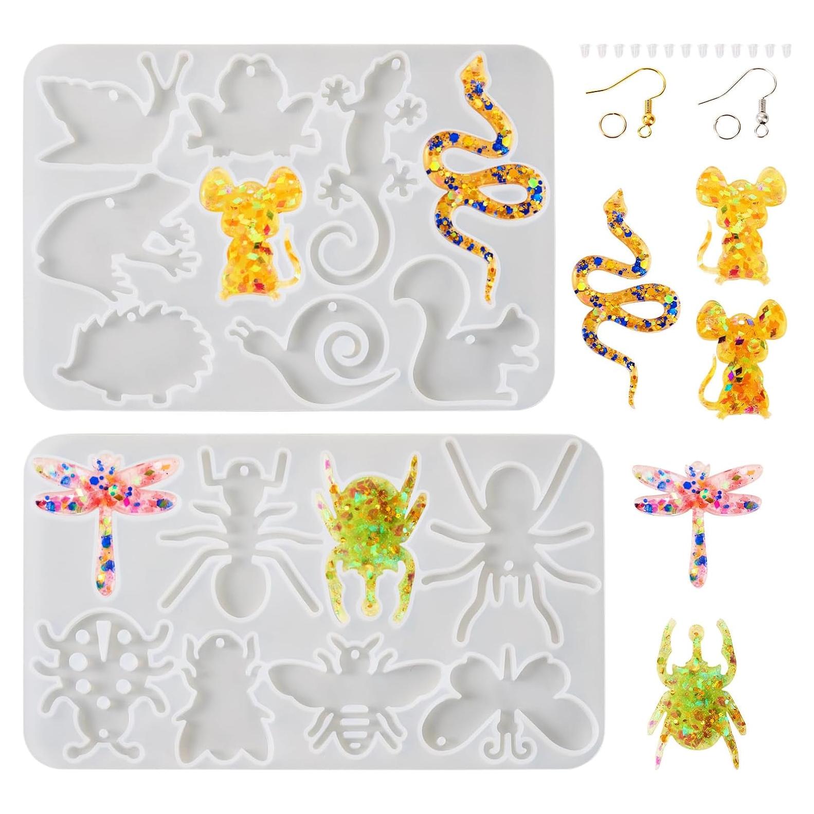 Moldes de Silicona para Pendientes DIY Cheriswelry Insectos