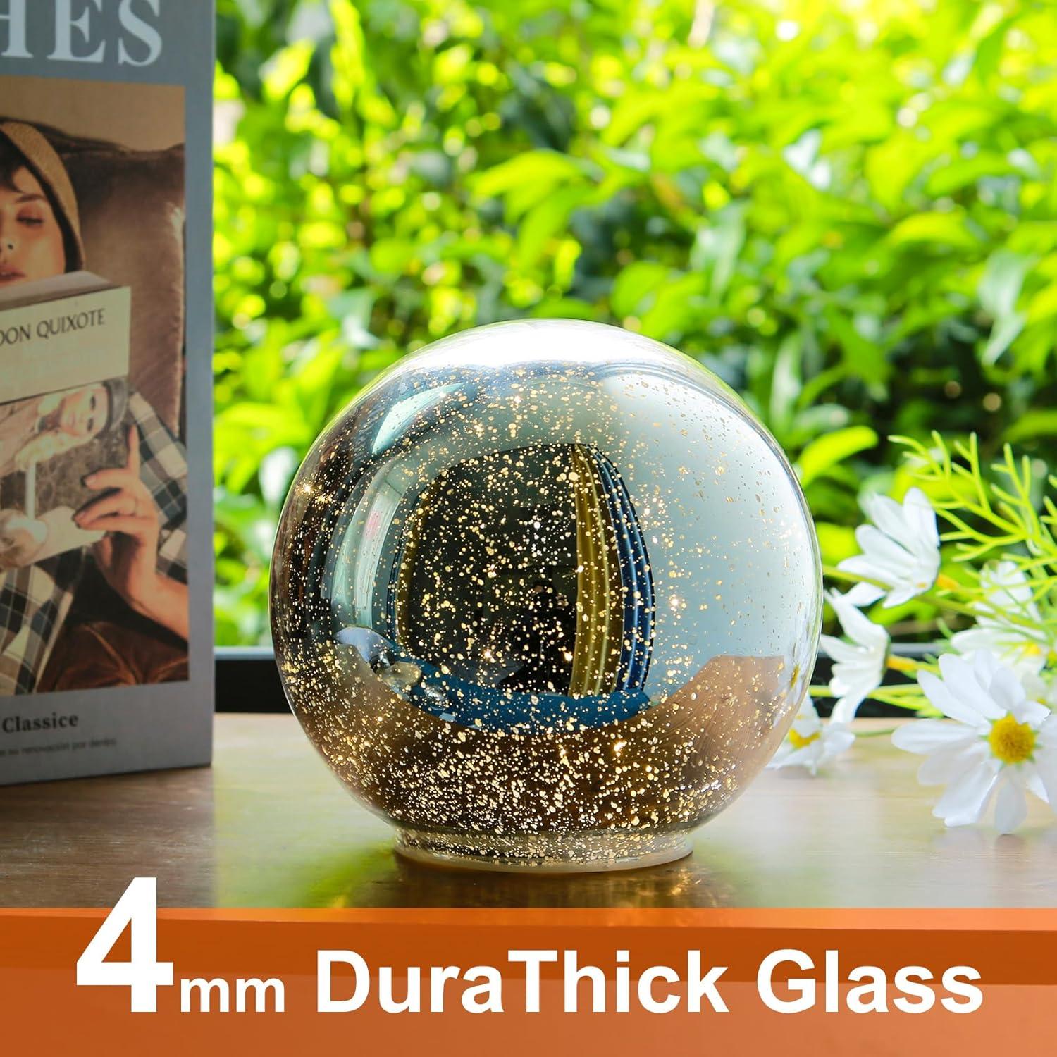 Lámpara de Mesa LED Inalámbrica Kaowod 10.16 cm Esfera Plateada