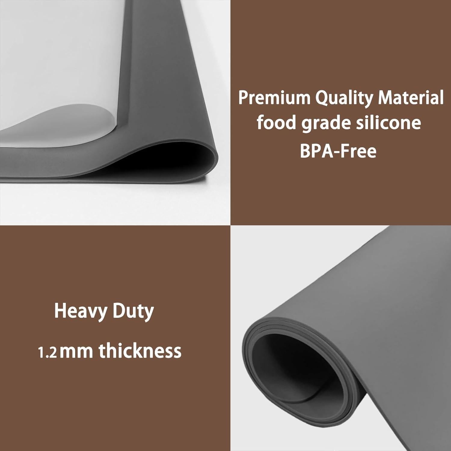 Alfombrilla de Silicona Ultibe 60x40cm Antideslizante Negra