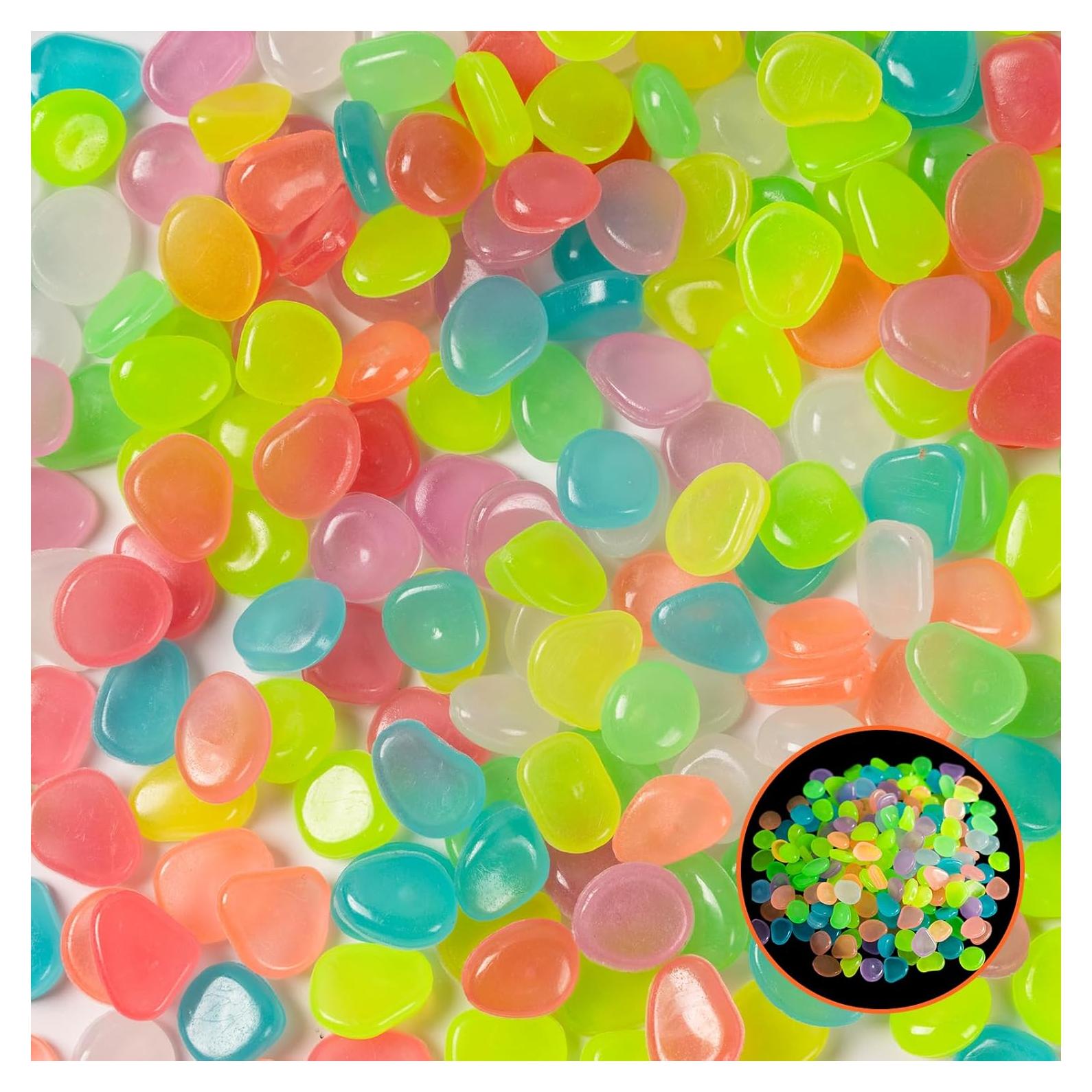 200 Piezas Rocas Brillantes para Acuario Rislobx - Luminiscentes