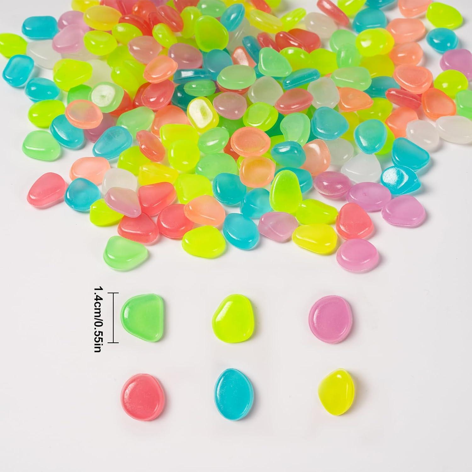 200 Piezas Rocas Brillantes para Acuario Rislobx - Luminiscentes