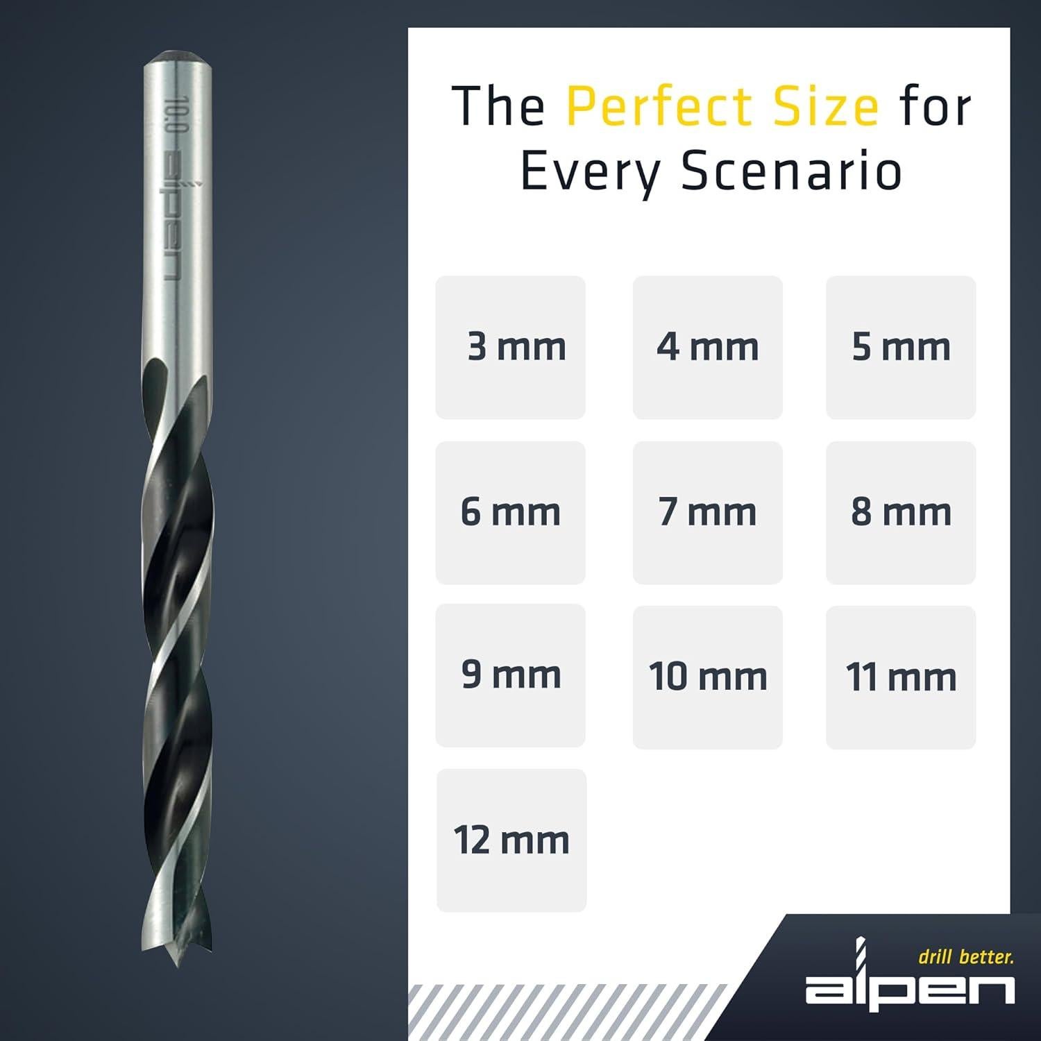 Broca de Madera Alpen 4 mm HSS - Precisión y Durabilidad