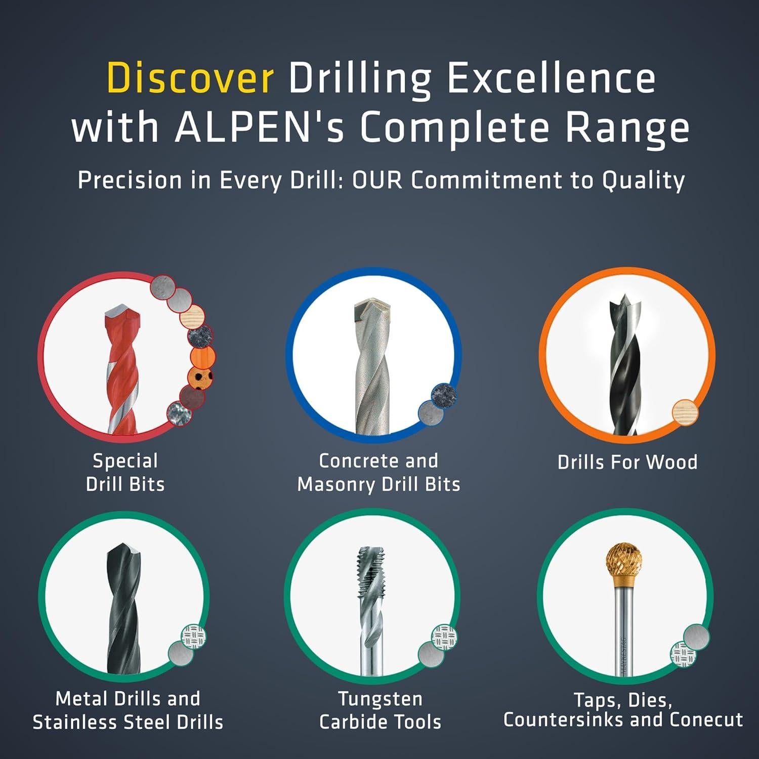 Broca de Madera Alpen 4 mm HSS - Precisión y Durabilidad