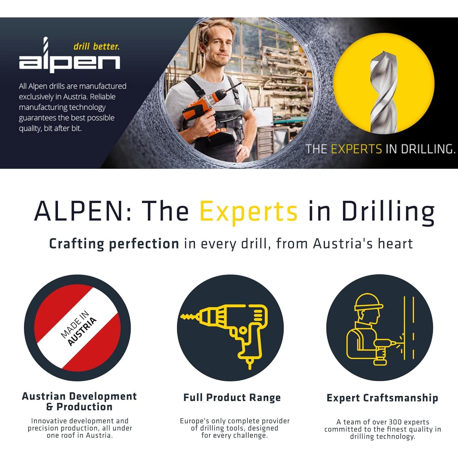 Broca de Madera Alpen 4 mm HSS - Precisión y Durabilidad