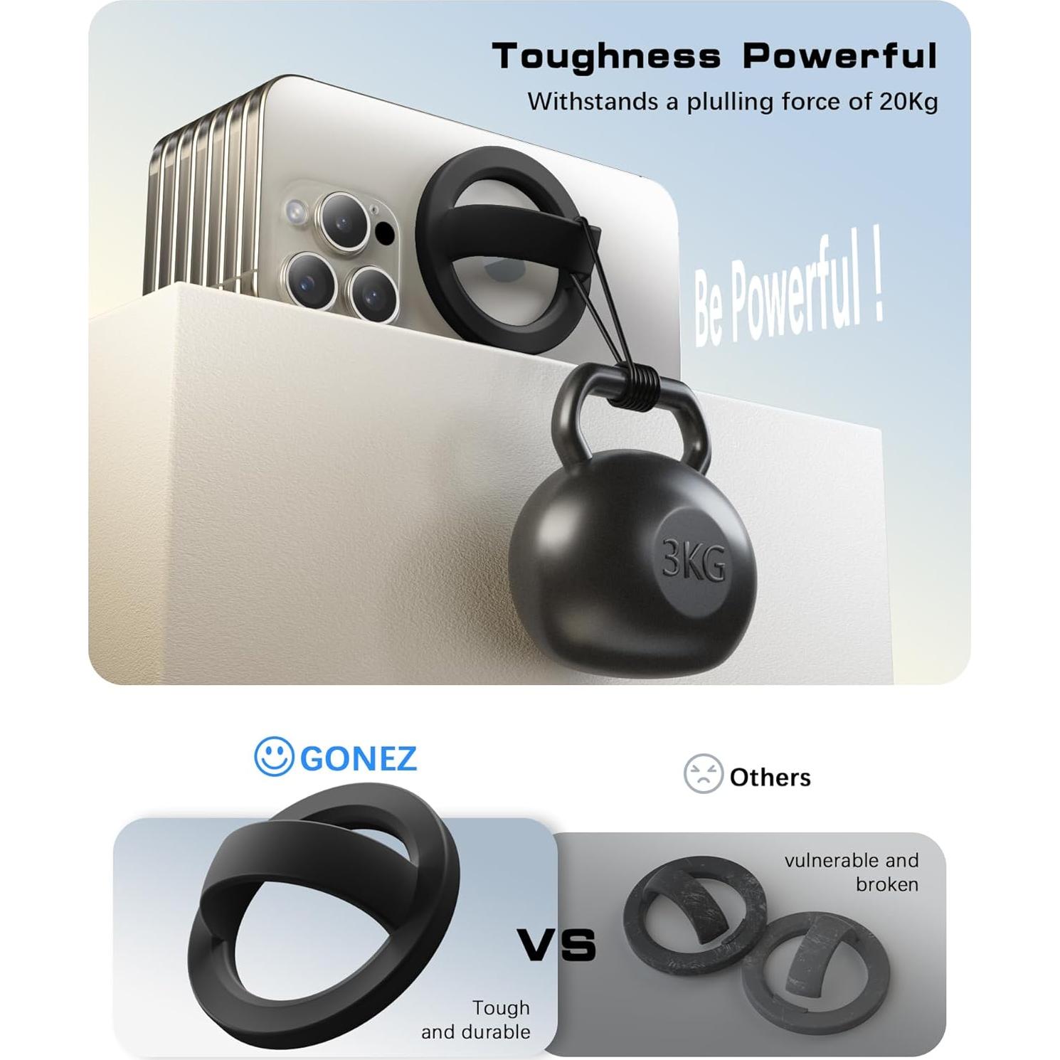 Agarre Magnético para Teléfono GONEZ Compatible con MagSafe