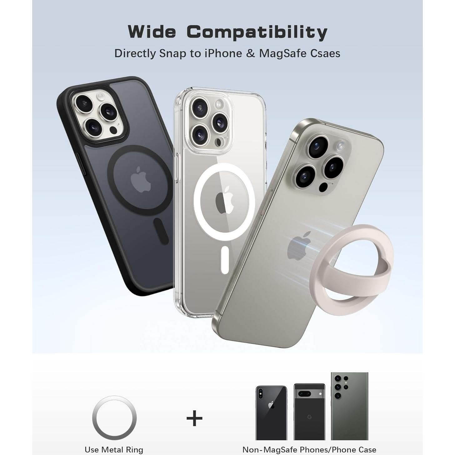 Agarre Magnético para Teléfono GONEZ Compatible con MagSafe