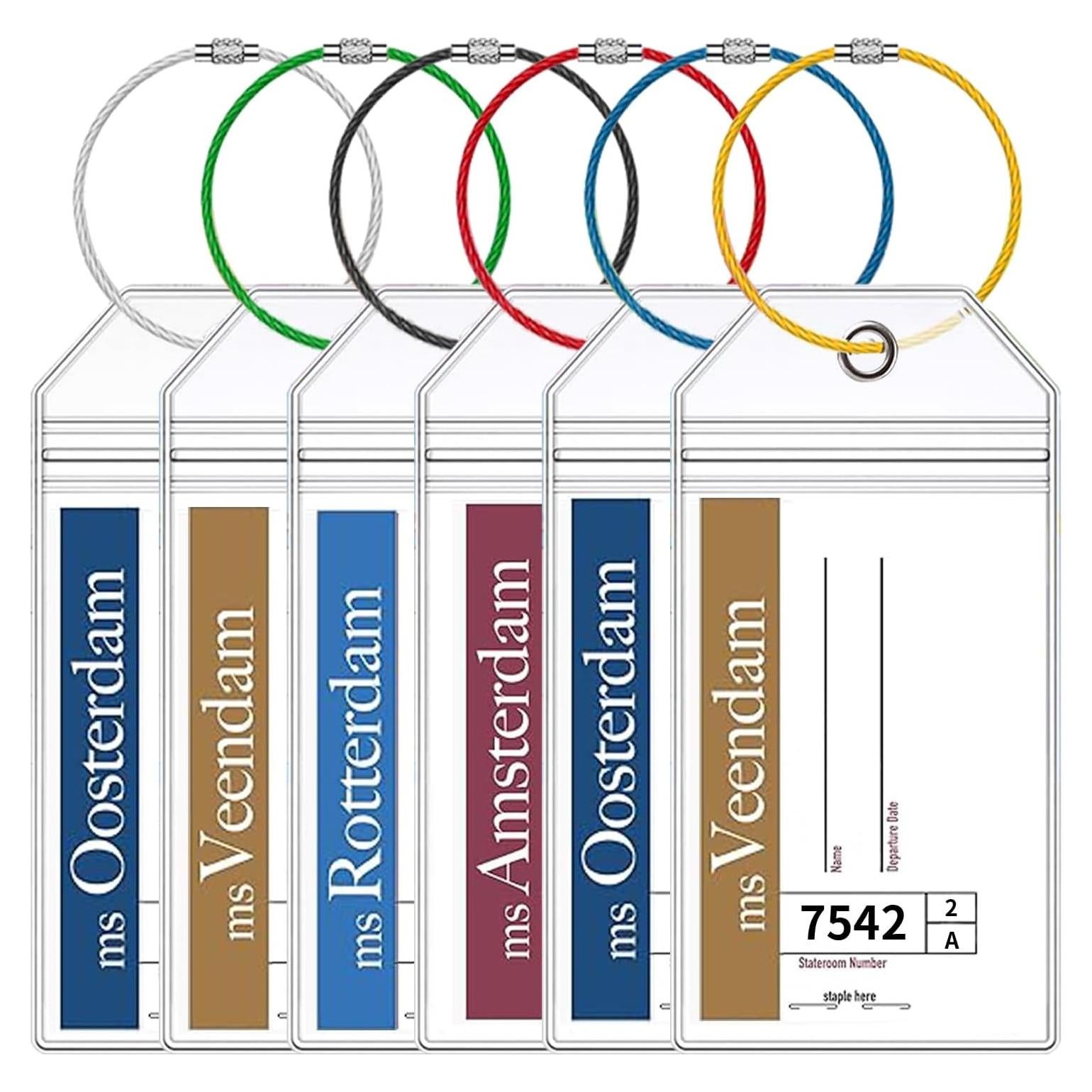 Soportes de Etiquetas de Equipaje TONGMAO para Cruceros - 6 Pcs