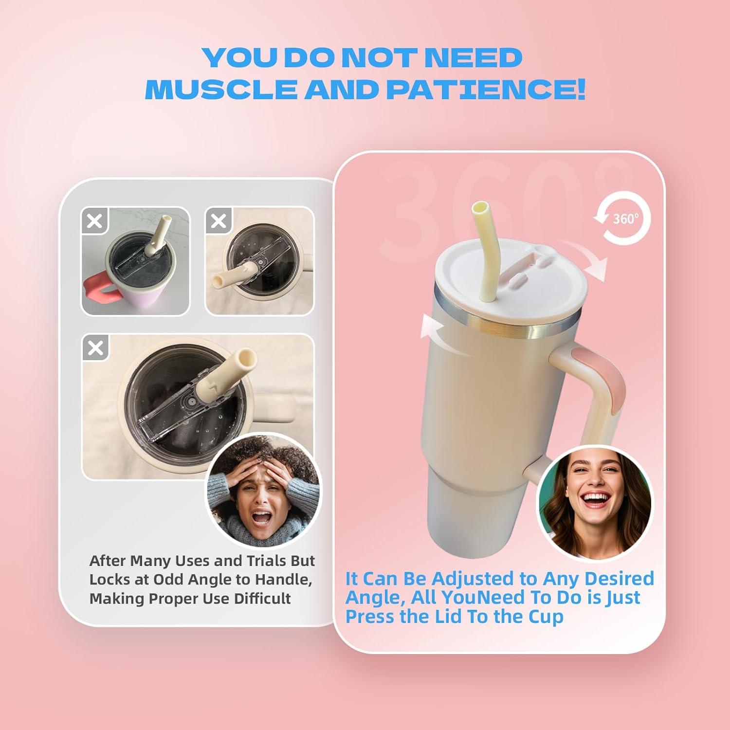 Tapa de Popote Reemplazo DuoLizDe 40 oz para Stanley Quencher