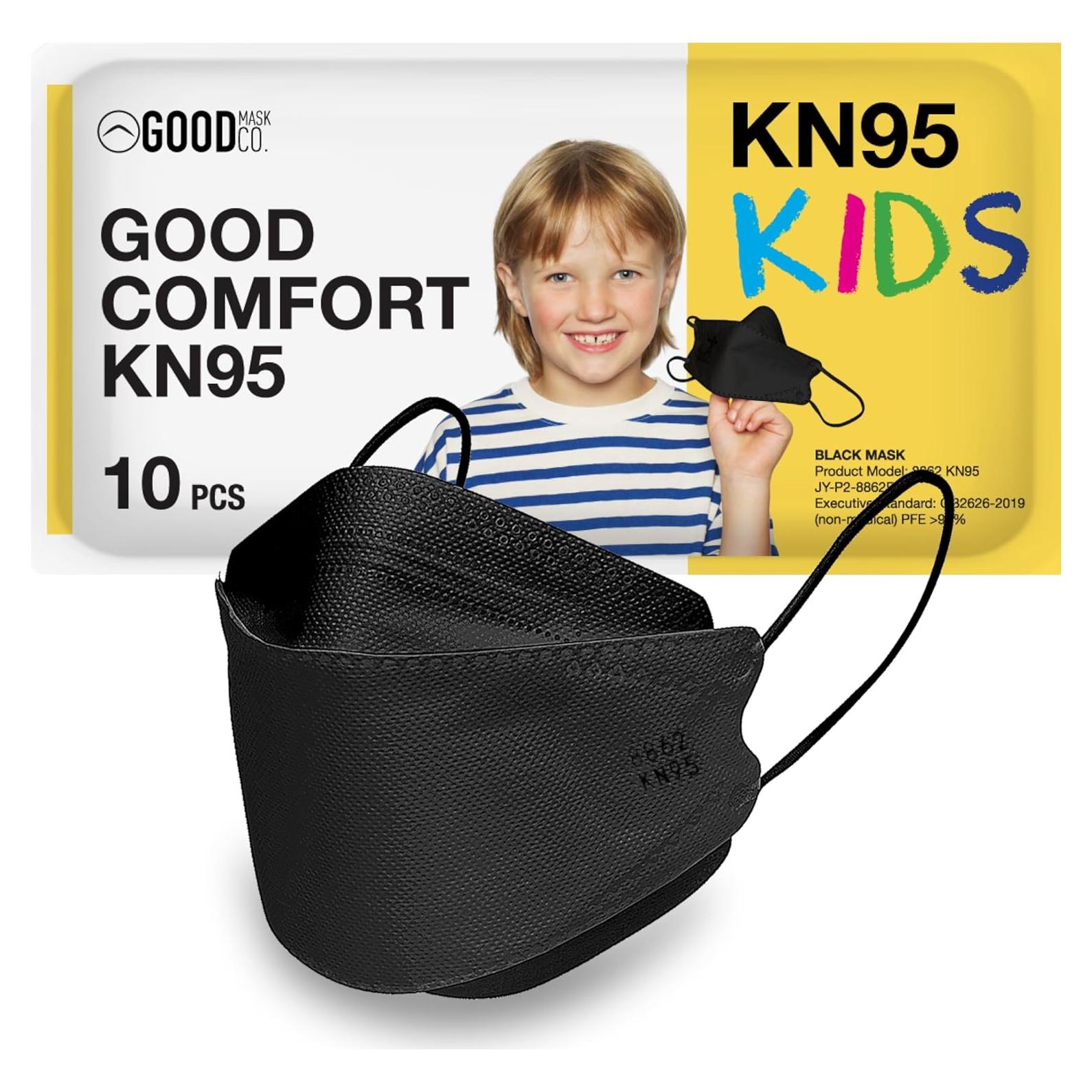 Mascarillas KN95 Desechables Good Mask Co. Niños 10 Unidades