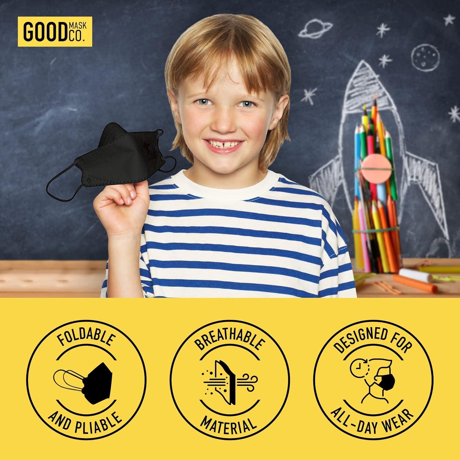 Mascarillas KN95 Desechables Good Mask Co. Niños 10 Unidades