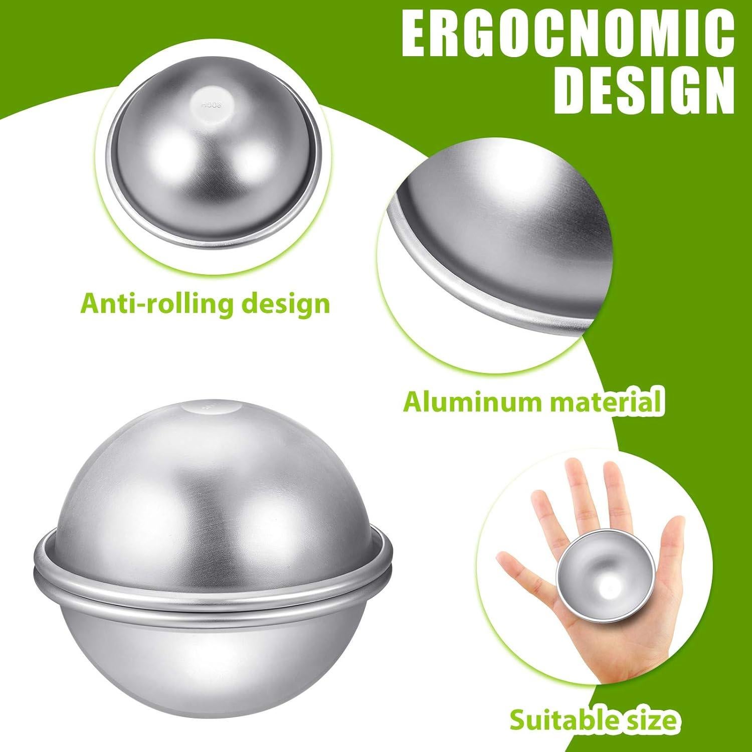 Molde de Metal para Bombas de Baño Patelai 16 Pcs 6 cm