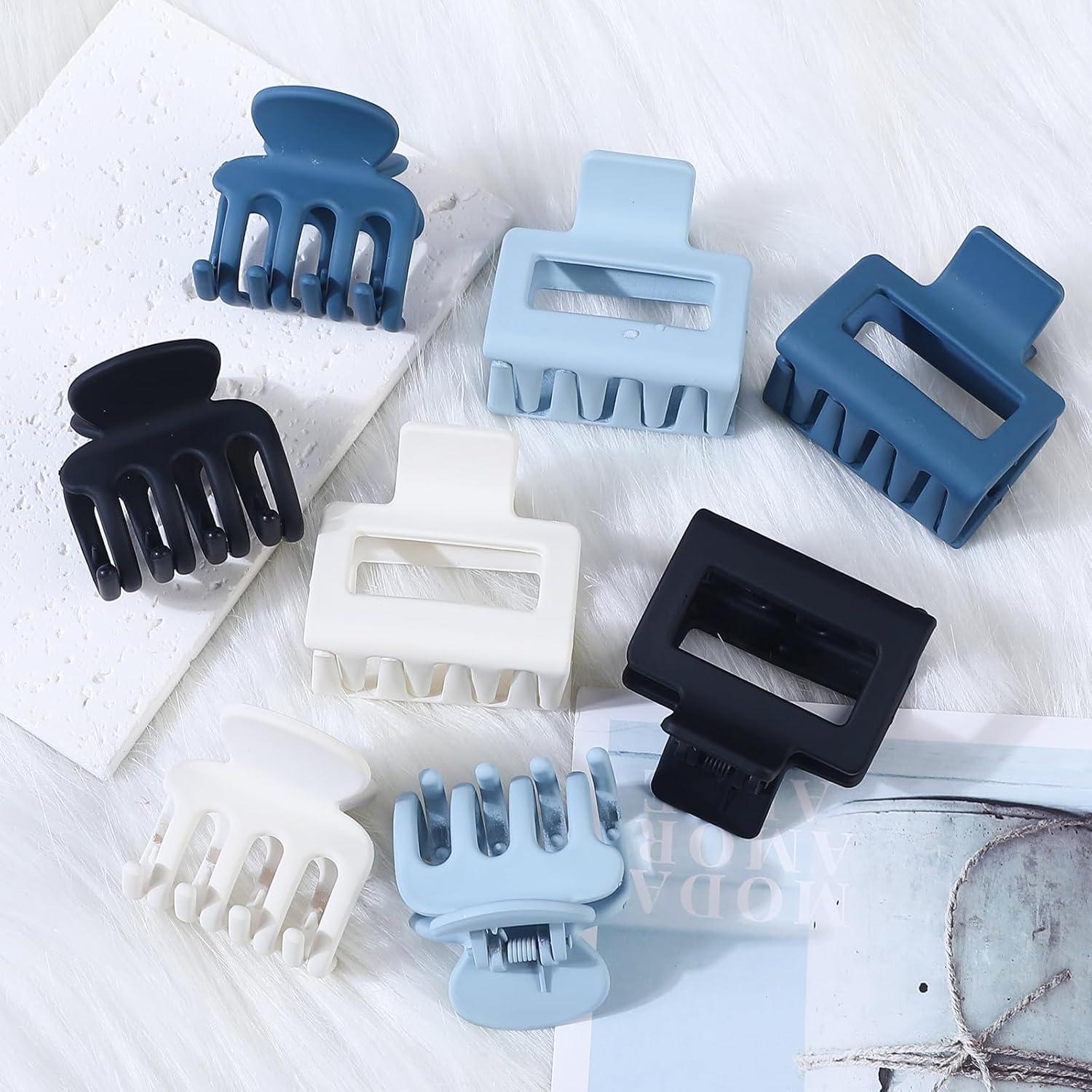 Pinzas de Pelo Medianas SMKSL 8 Pcs para Cabello Fino y Grueso